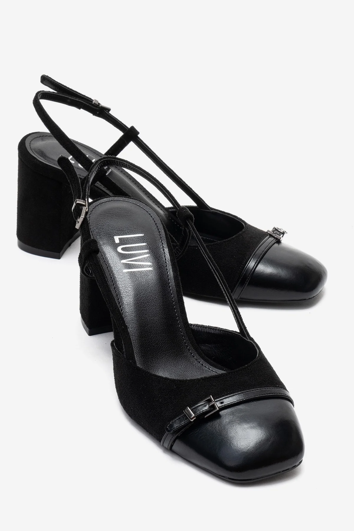 DESIA - Black Block Heel Shoe (Women)