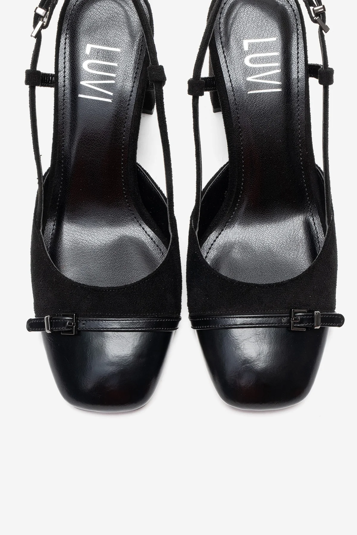 DESIA - Black Block Heel Shoe (Women) - Image 2