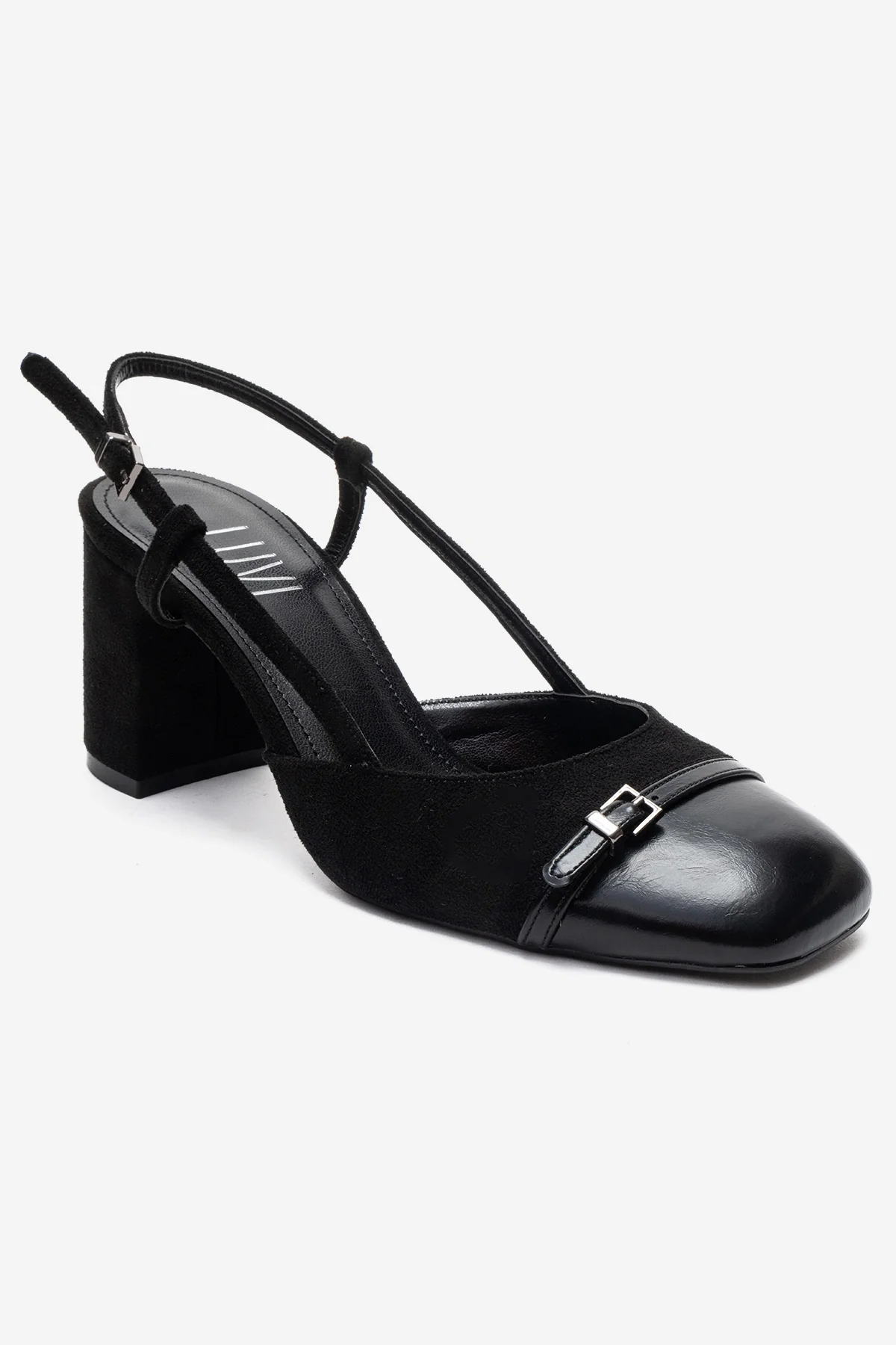 DESIA - Black Block Heel Shoe (Women) - Image 3