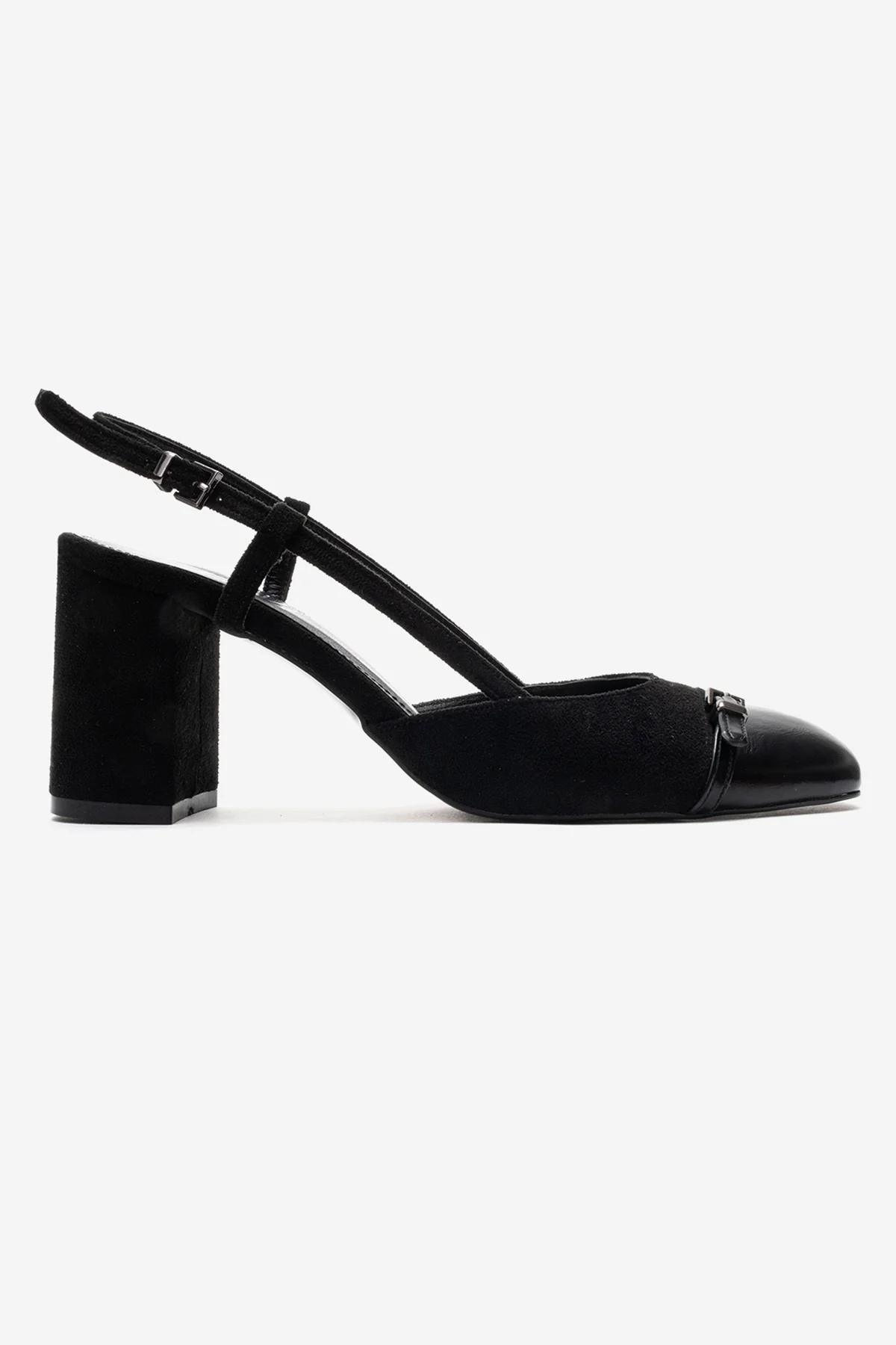 DESIA - Black Block Heel Shoe (Women) - Image 4