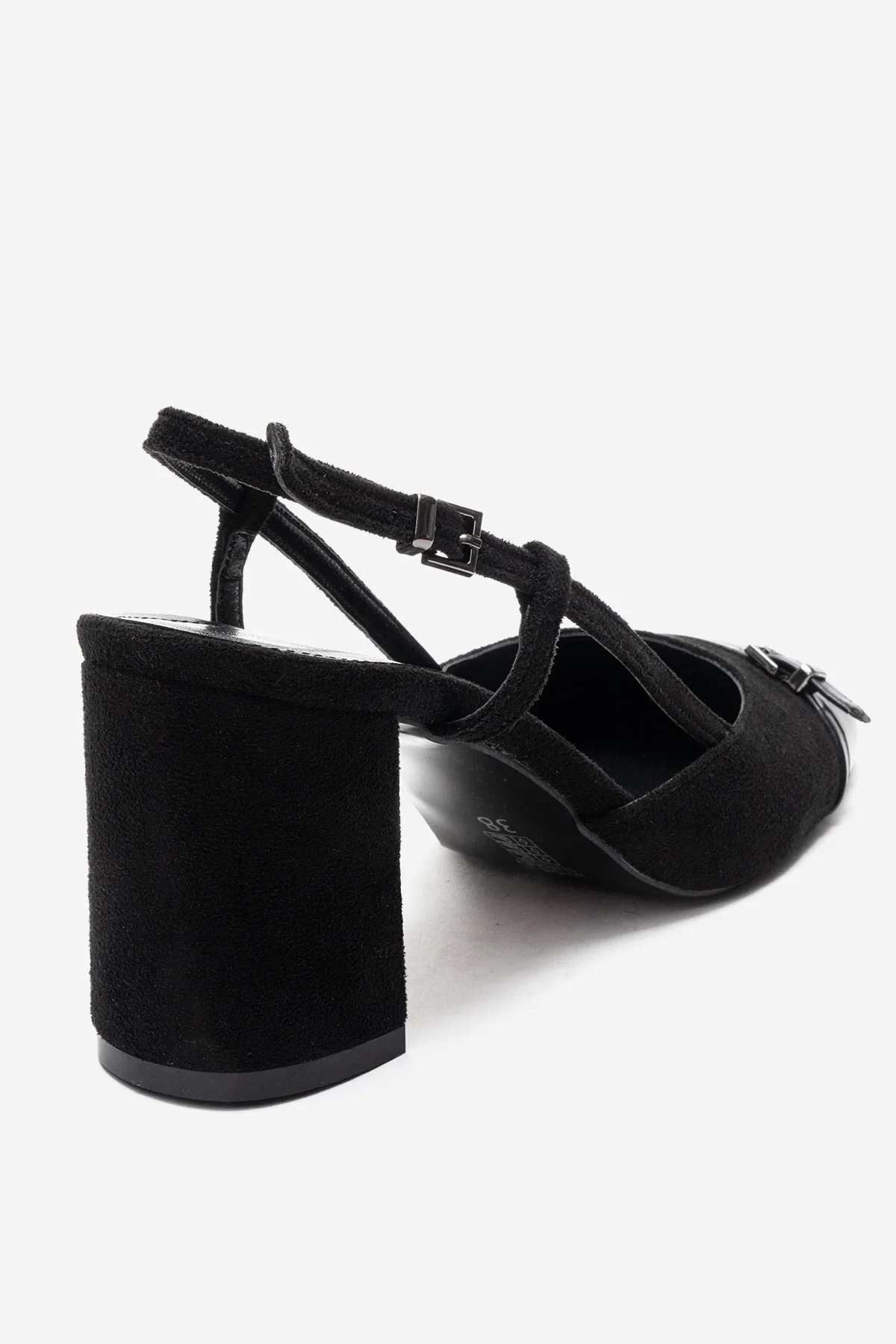 DESIA - Black Block Heel Shoe (Women) - Image 5