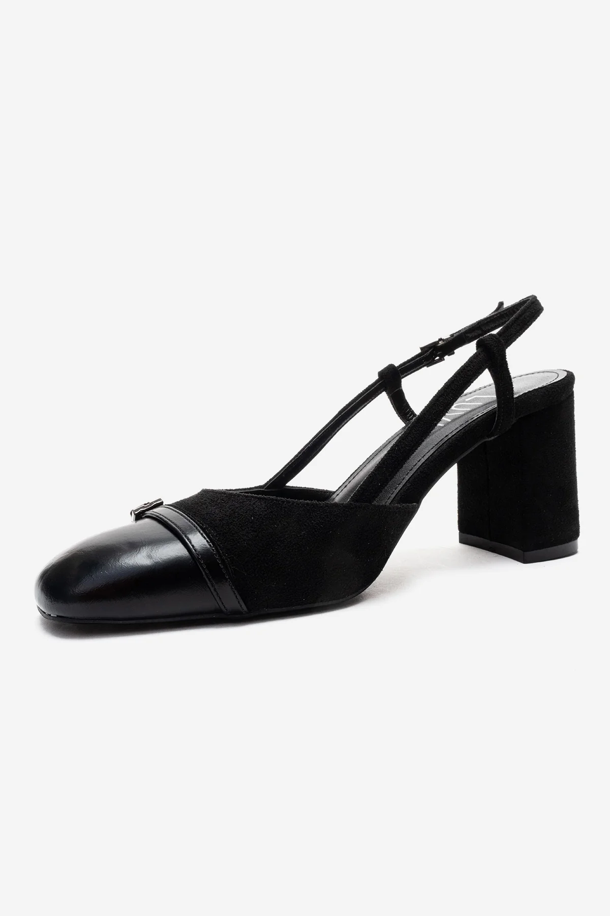 DESIA - Black Block Heel Shoe (Women) - Image 6