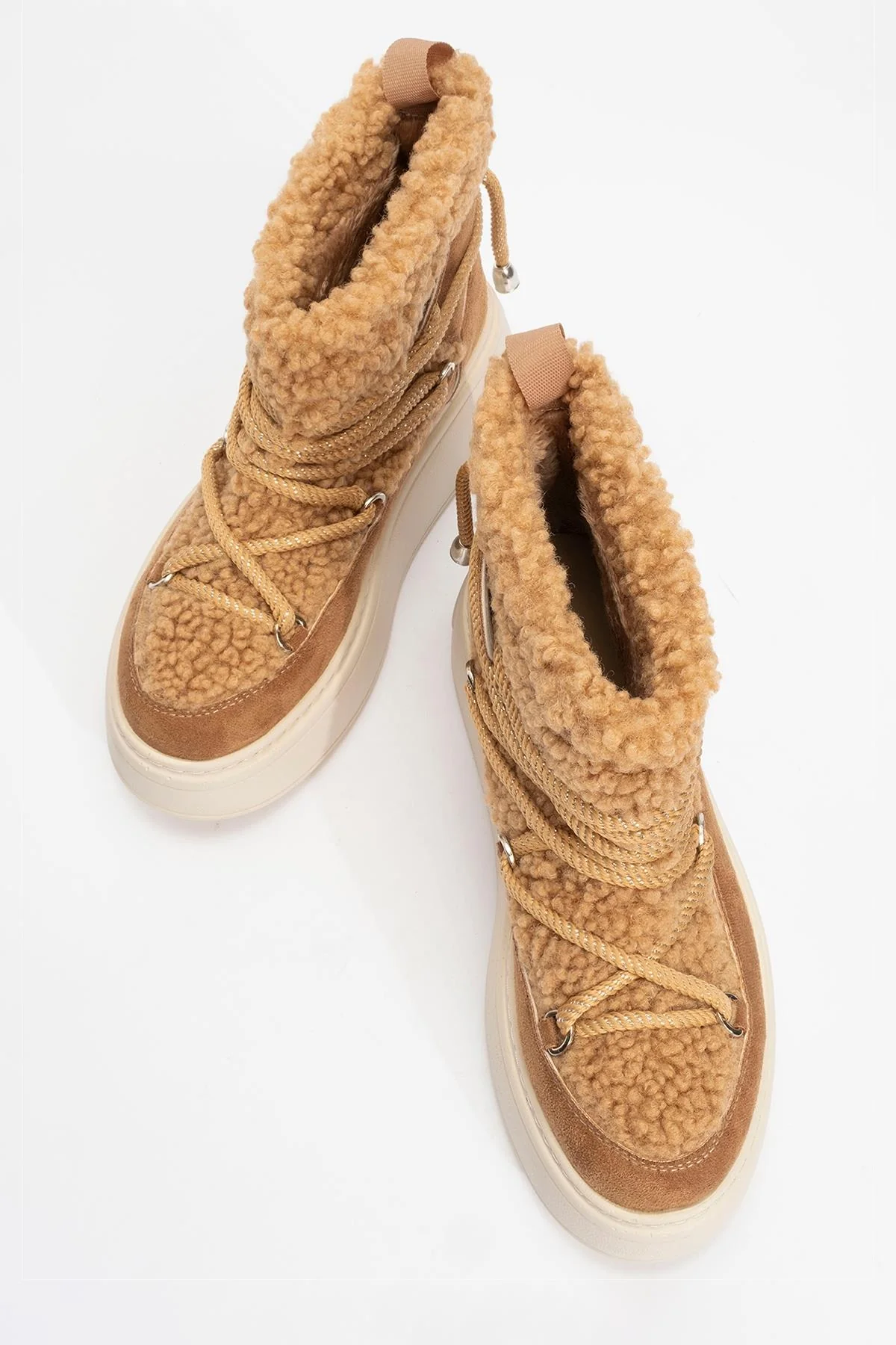Dila Cognac Brown Fur-Lined Winter Boot (Women) - Image 2