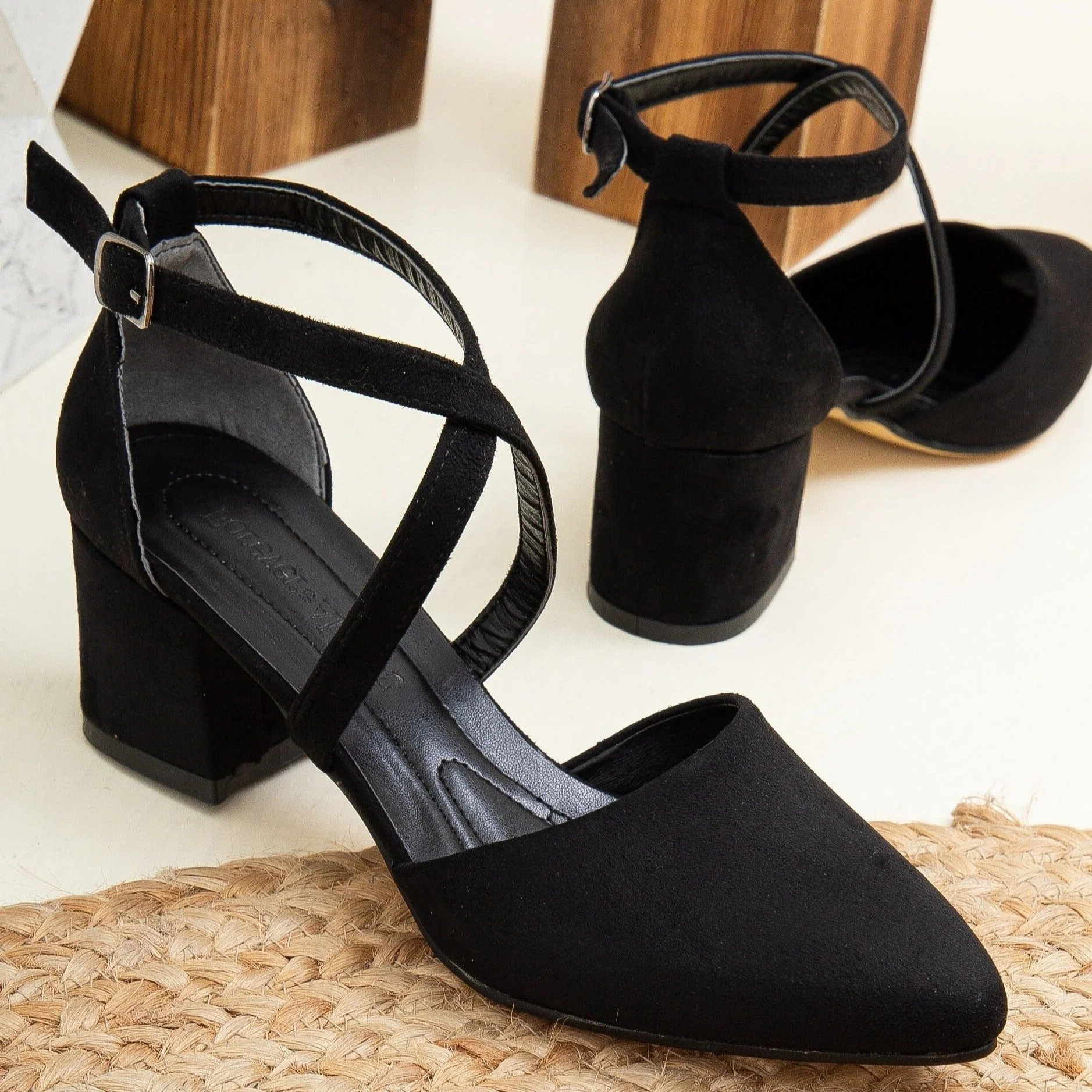 Dolly - Black Suede Pumps - Image 5