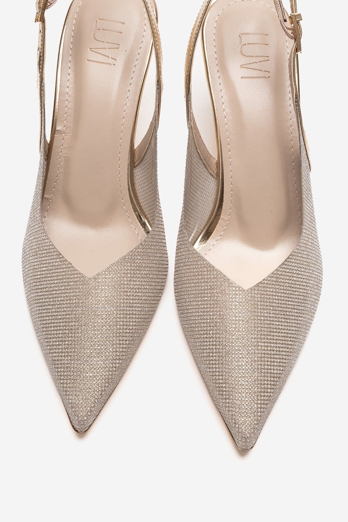 Dorata - Gold Embellished Stiletto Pump (Women) - Image 2