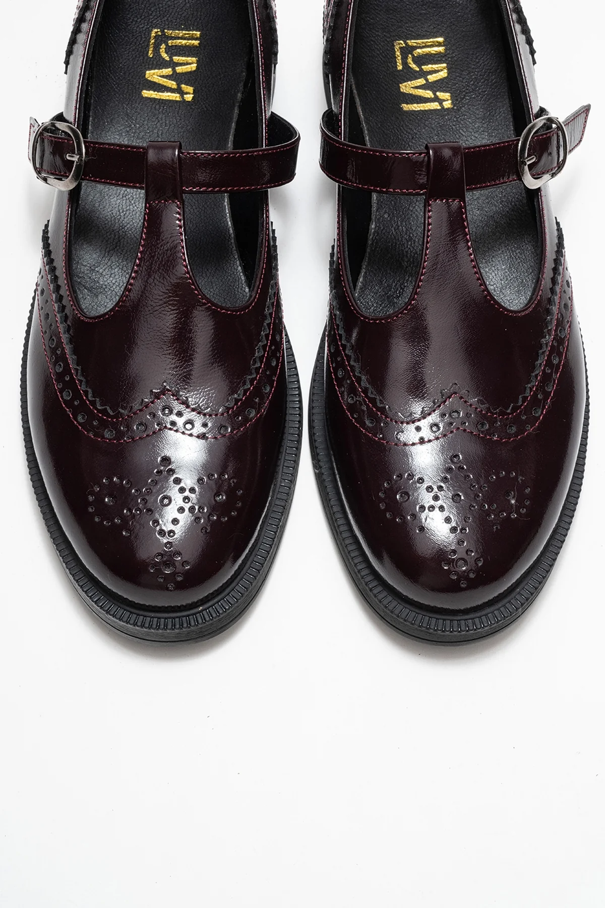Dorian - Burgundy Patent Genuine Leather Loafer (Women) - Image 2