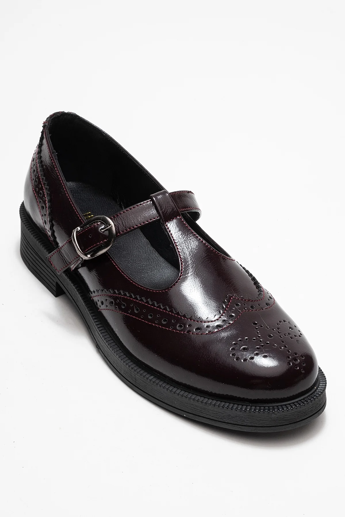Dorian - Burgundy Patent Genuine Leather Loafer (Women) - Image 3