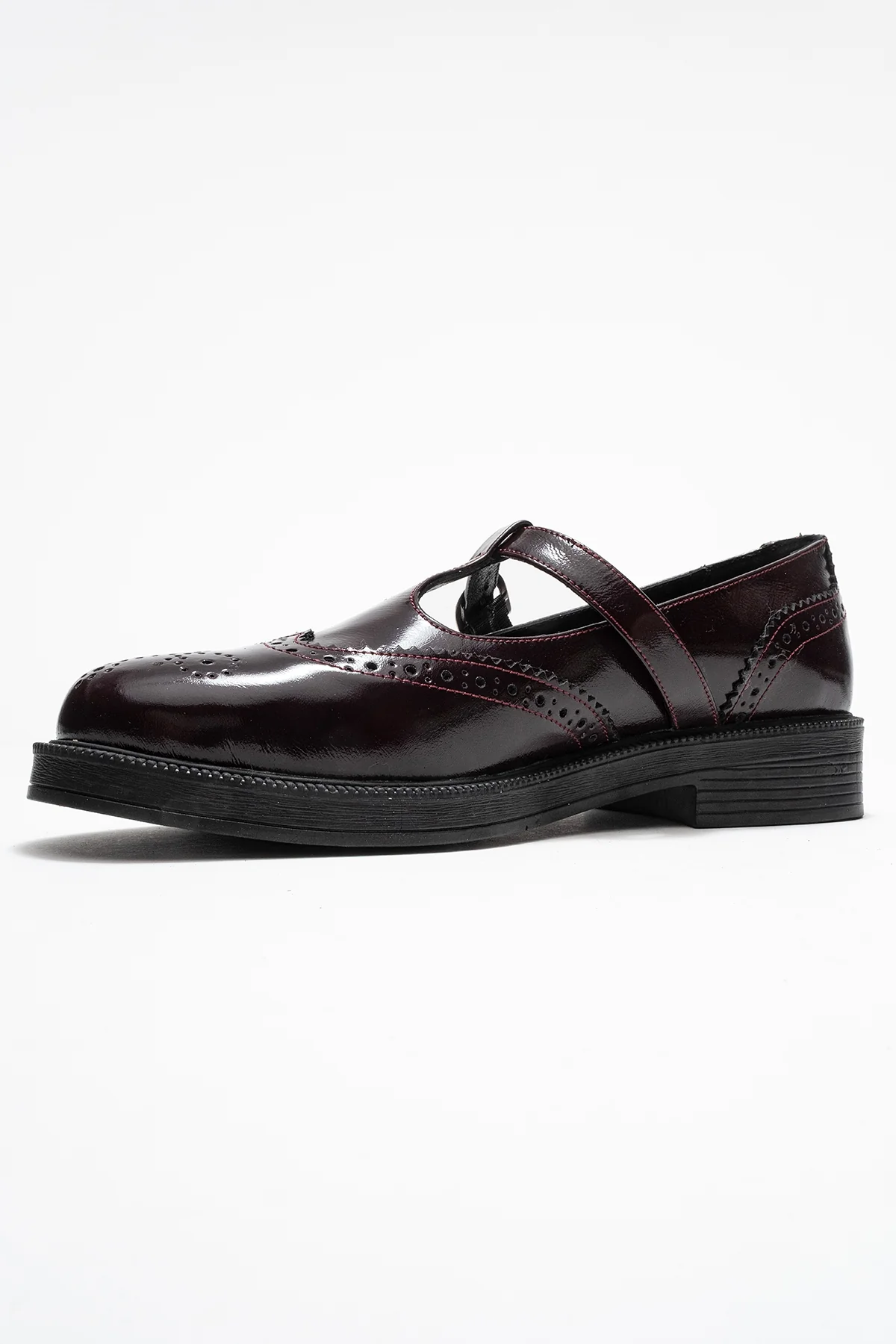 Dorian - Burgundy Patent Genuine Leather Loafer (Women) - Image 4