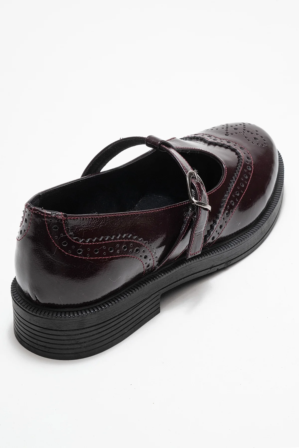 Dorian - Burgundy Patent Genuine Leather Loafer (Women) - Image 5