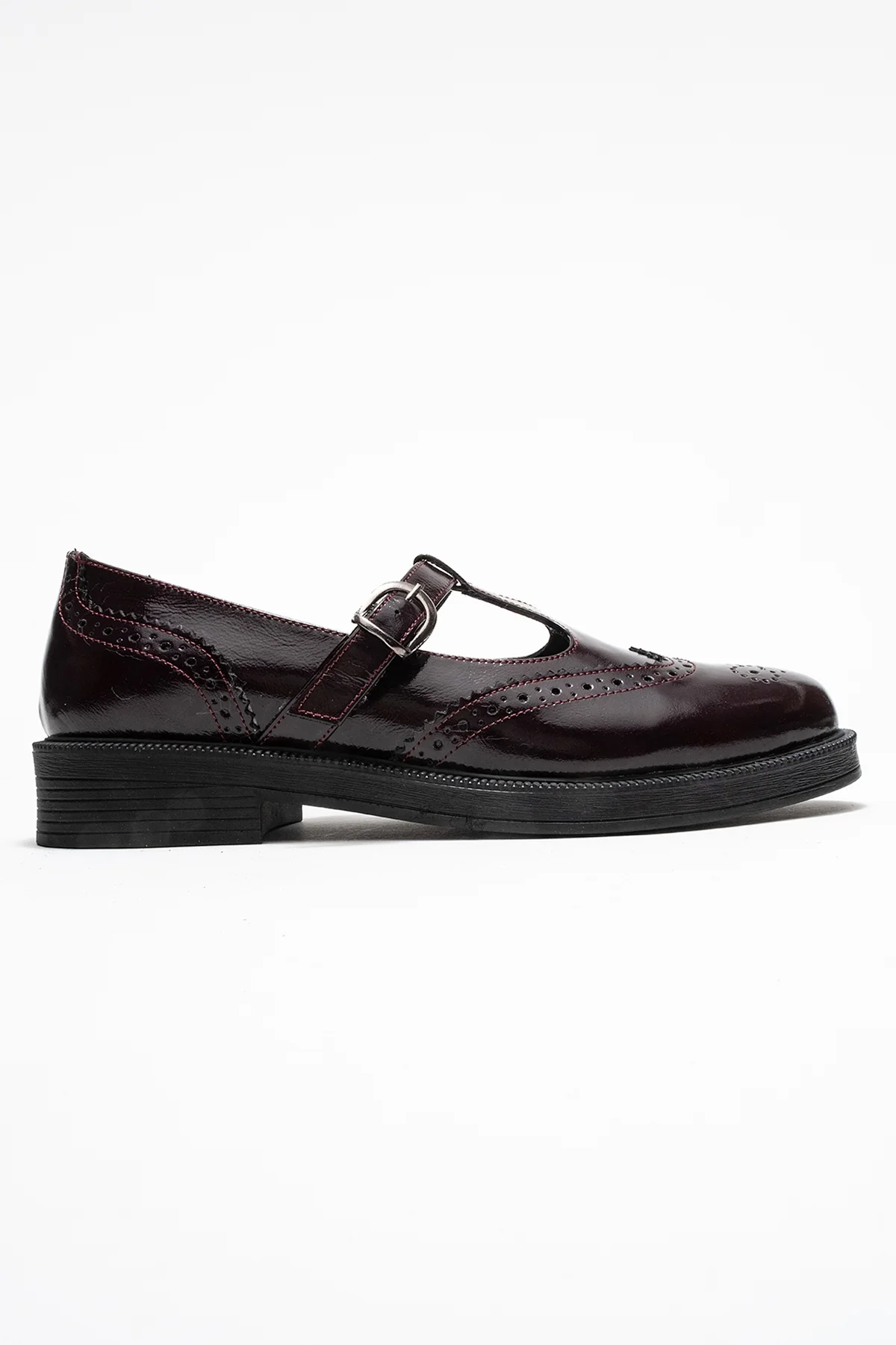 Dorian - Burgundy Patent Genuine Leather Loafer (Women) - Image 6