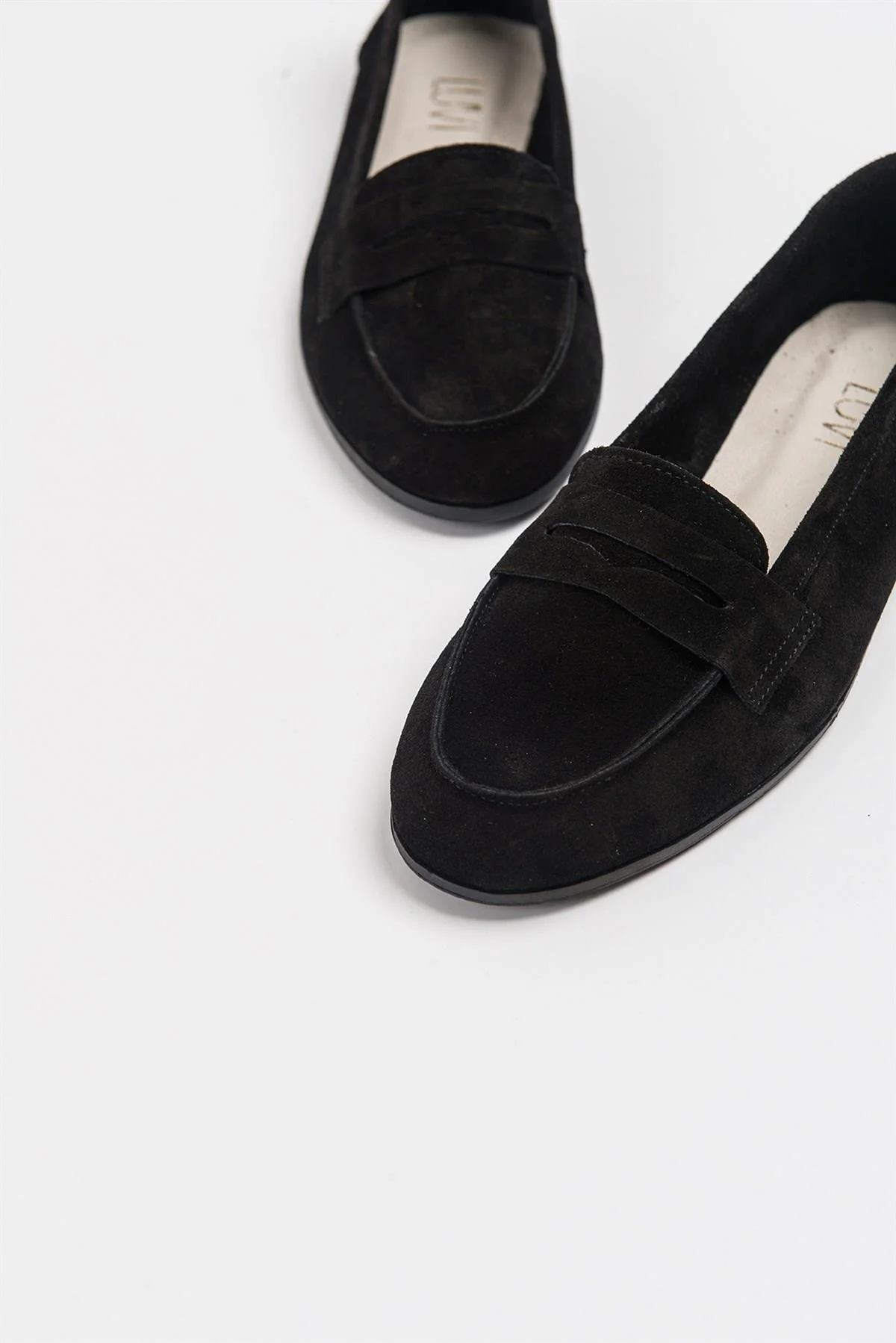 Dorothy - Black Suede Leather Loafers - Image 2