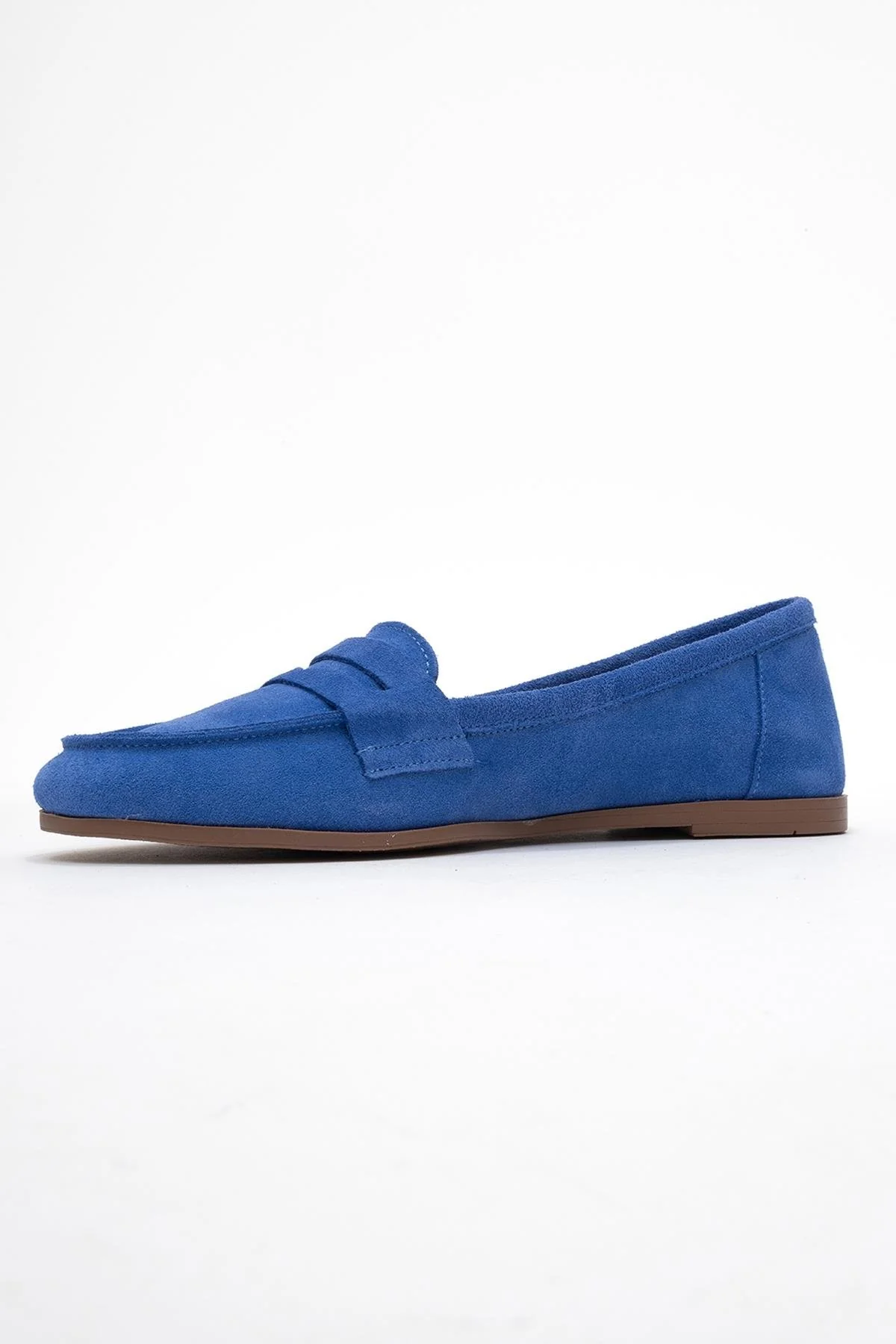 Dorothy - Blue Suede Leather Loafers (Women) - Image 4