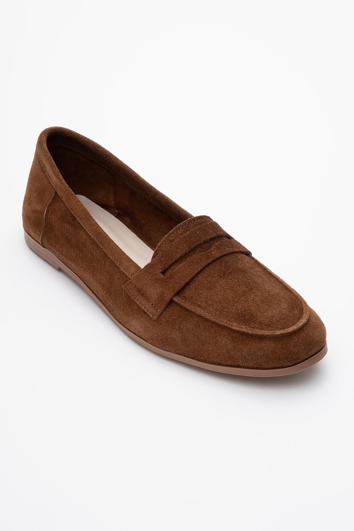 Dorothy - Brown Suede Leather Loafers - Image 3
