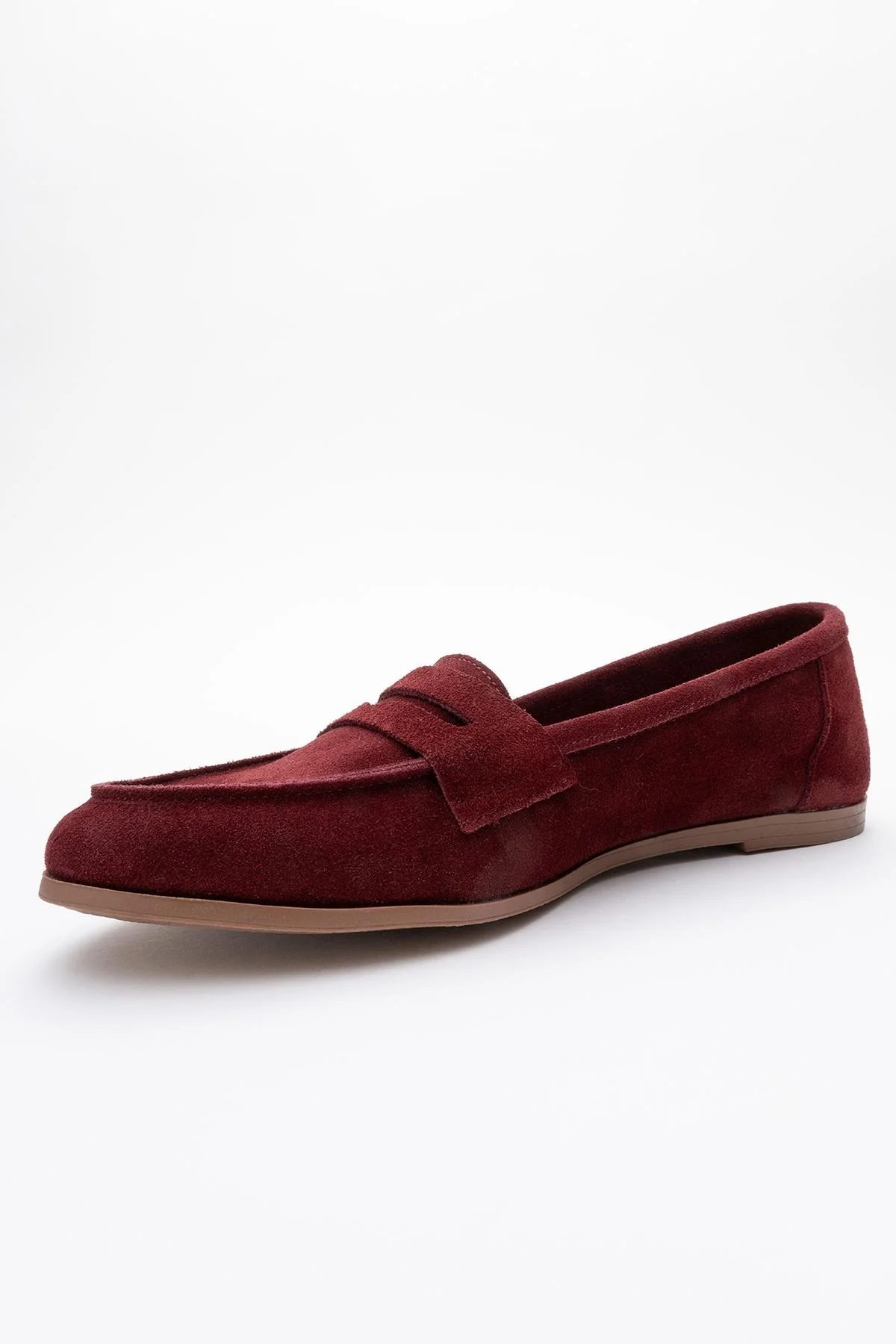Dorothy - Burgundy Suede Leather Loafers - Image 4