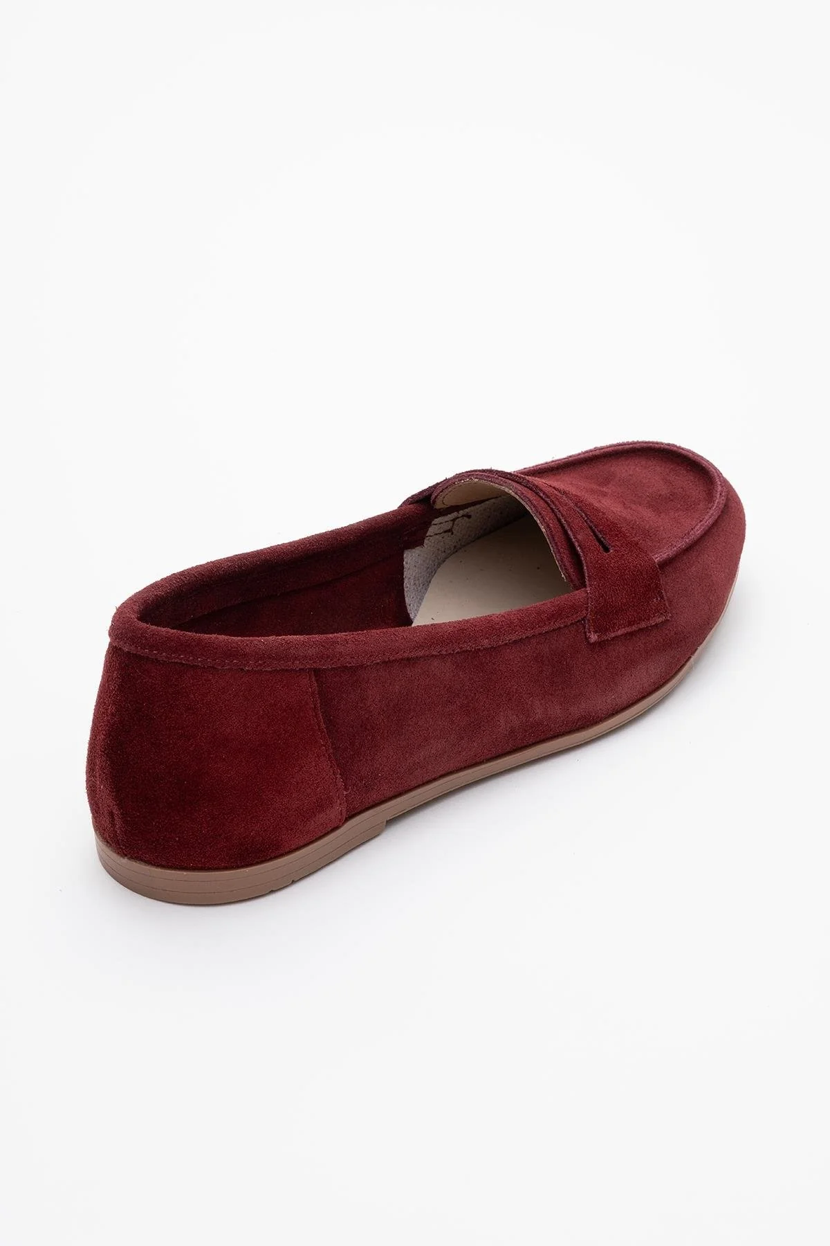 Dorothy - Burgundy Suede Leather Loafers - Image 5