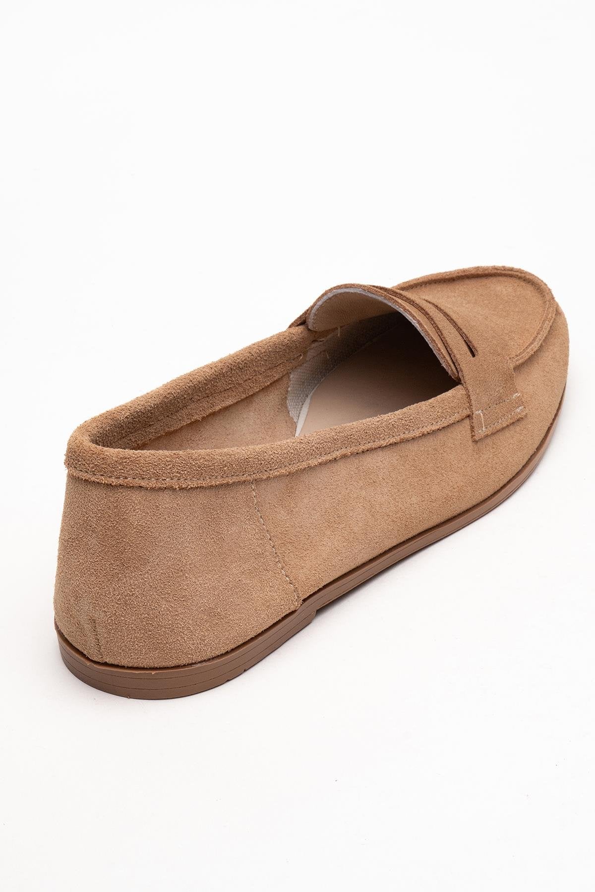 Dorothy - Camel Suede Leather Loafers - Image 5