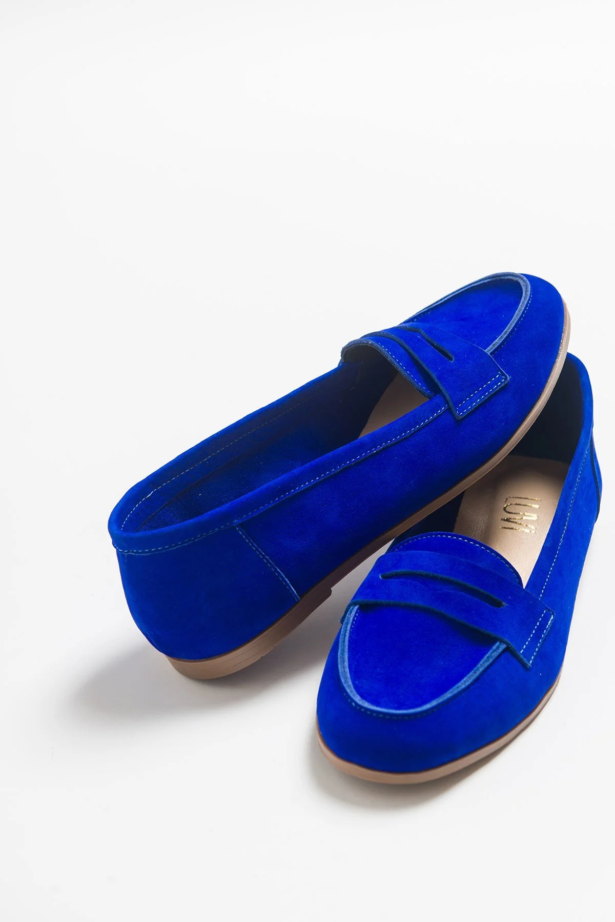 Dorothy - Dark Blue Suede Leather Loafers - Image 6