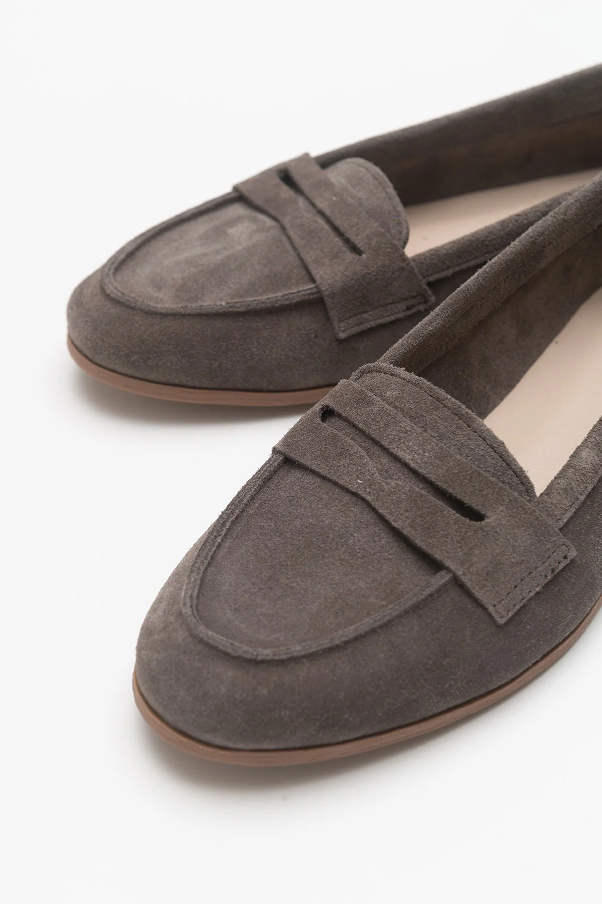 Dorothy - Dark Brown Suede Leather Loafers - Image 2