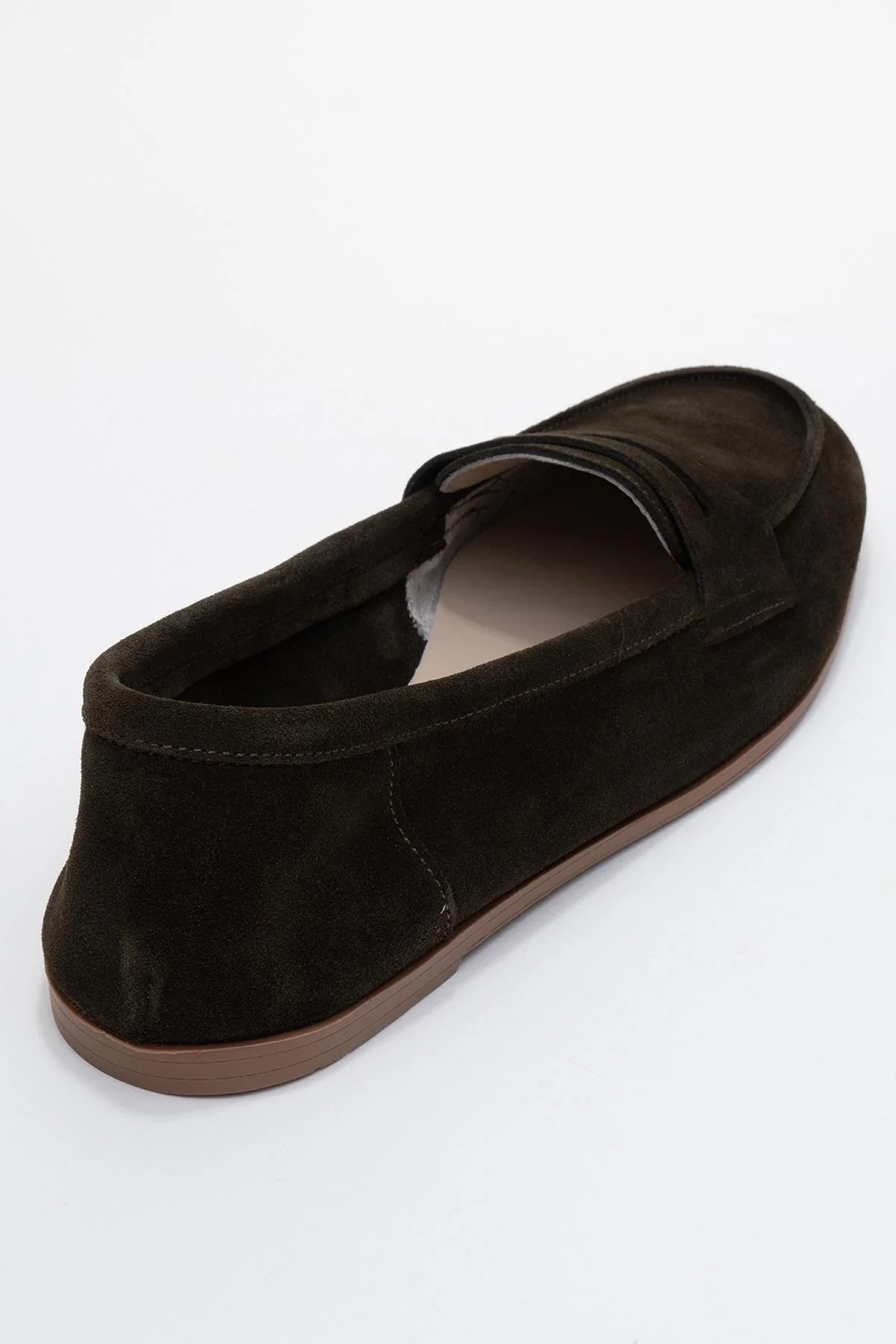 Dorothy - Dark Green Suede Leather Loafers (Women) - Image 5