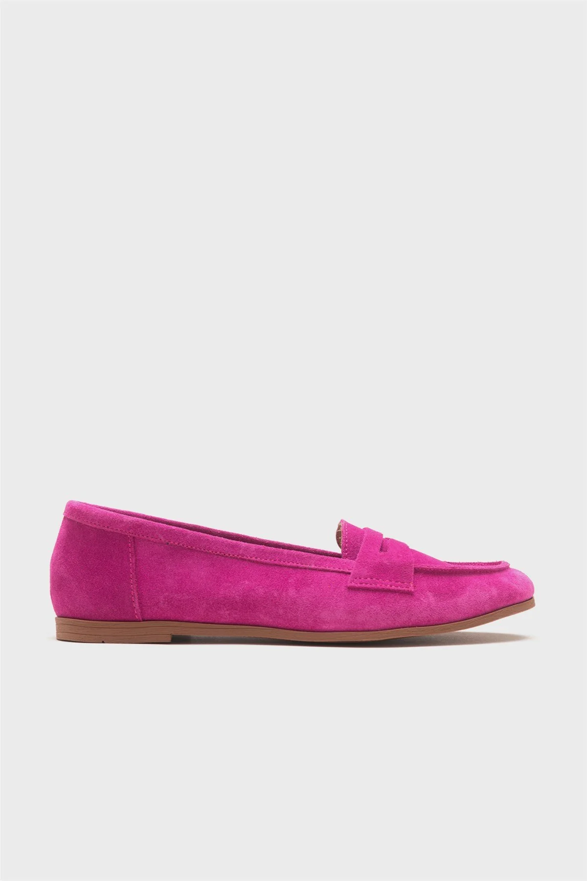 Dorothy - Fuchsia Suede Leather Loafers - Image 6