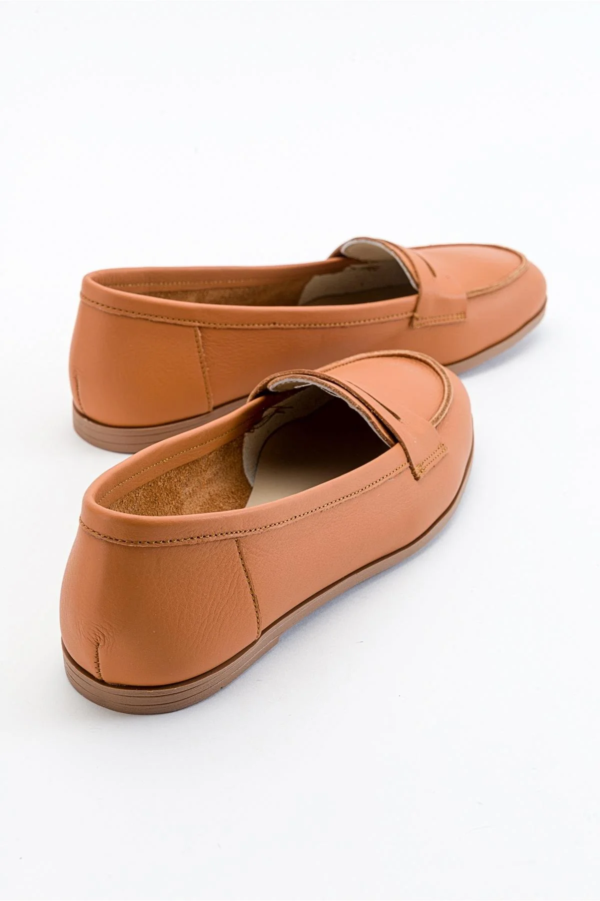 Dorothy - Orange Leather Loafers - Image 3