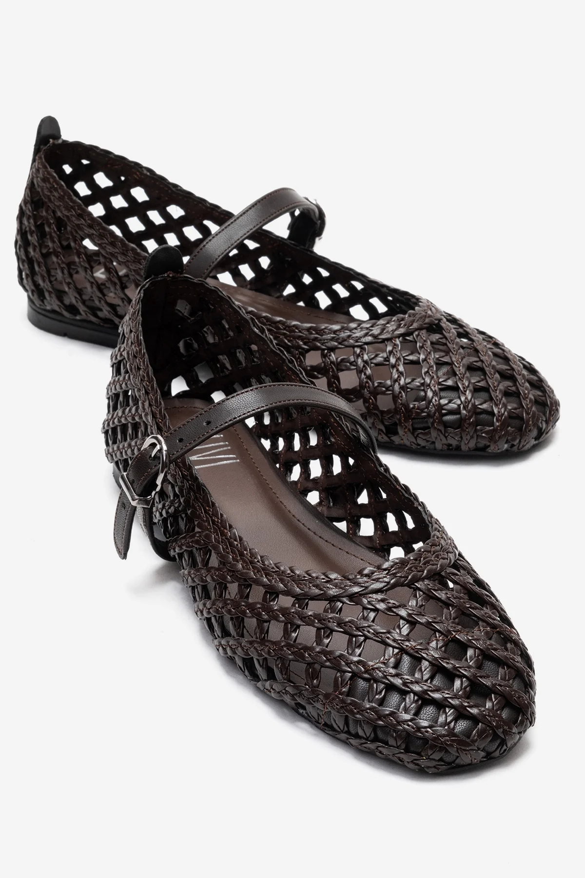 DOUX - Brown Genuine Leather Ballet Flat (Women)