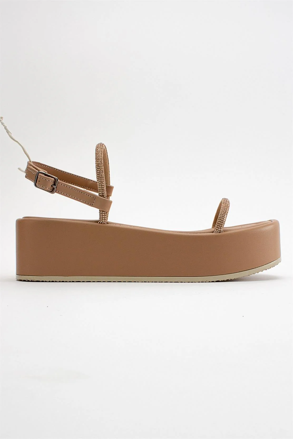 Ekos - Beige Jeweled Platform Sandal (Women) - Image 6