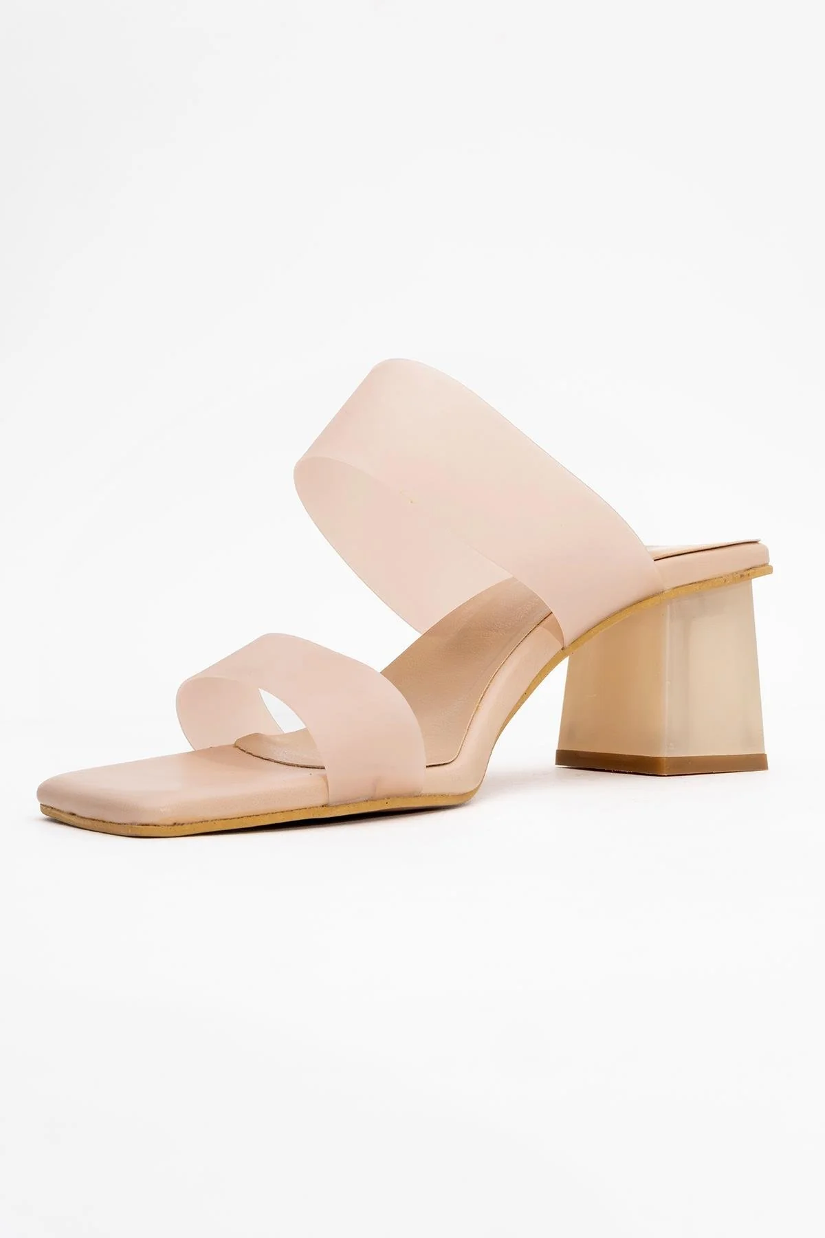 Elara Beige Transparent Strap Sandal (Women) - Image 5