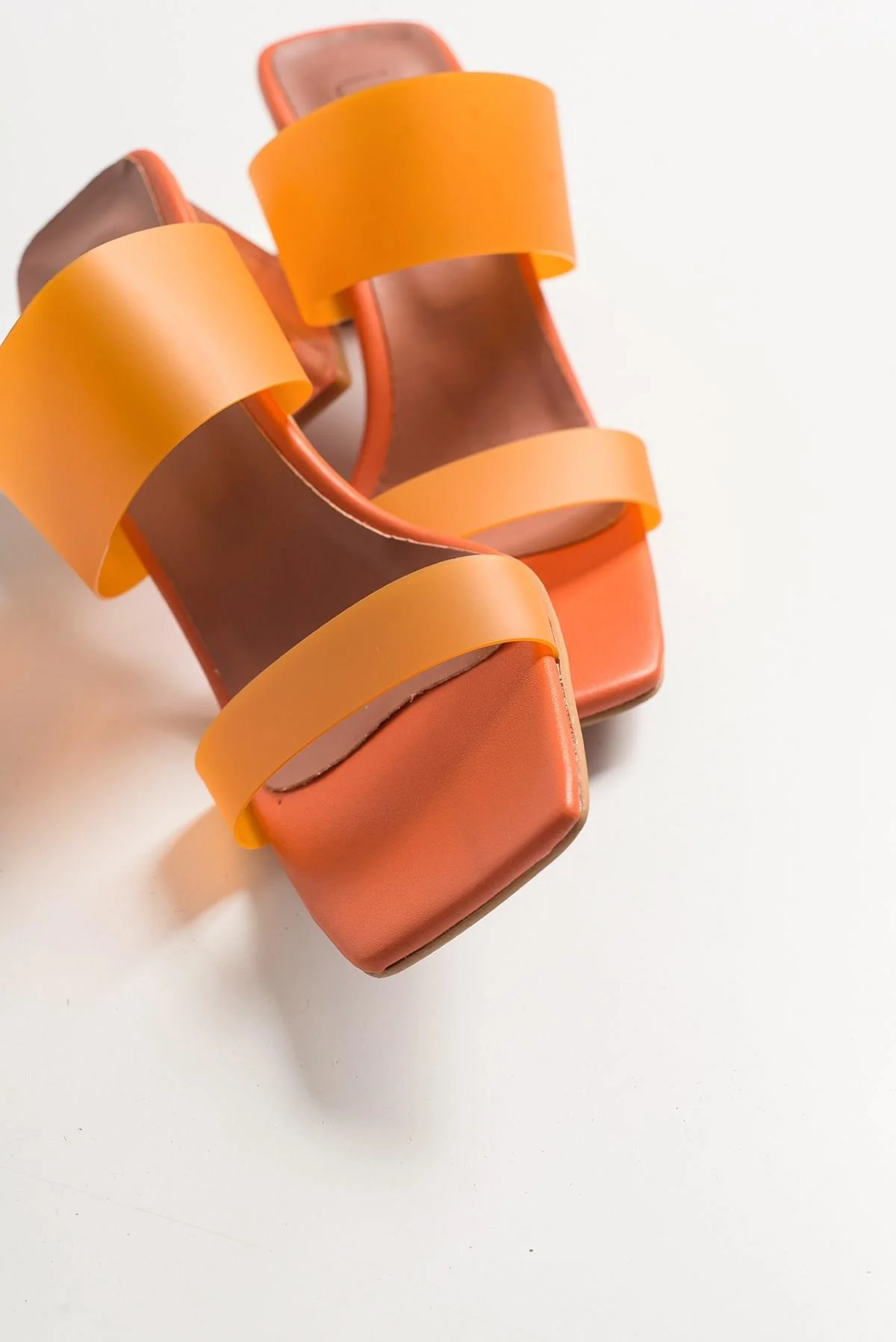 Elara Orange Transparent Strap Sandal (Women) - Image 3