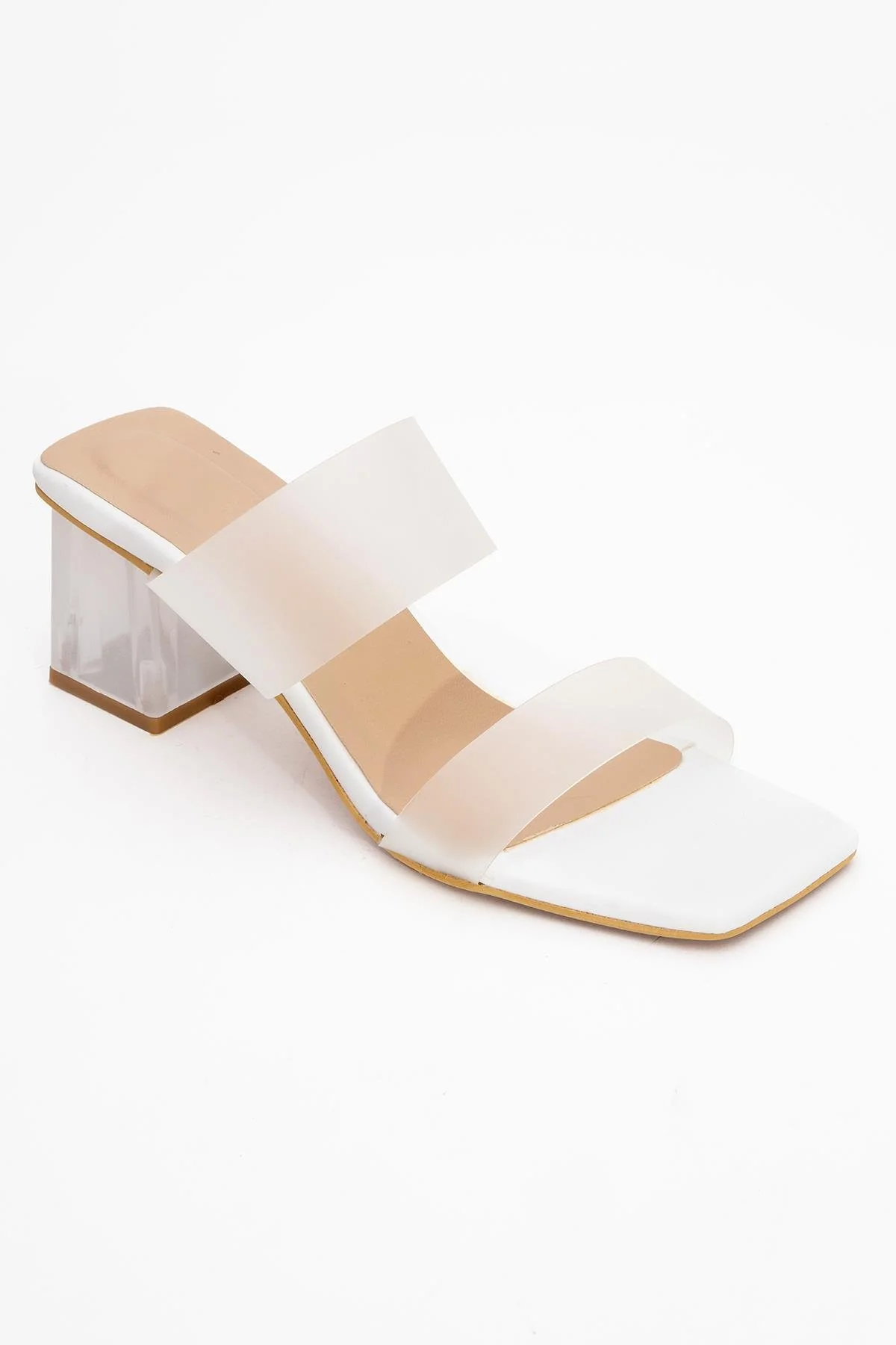 Elara White Transparent Strap Sandal (Women) - Image 3