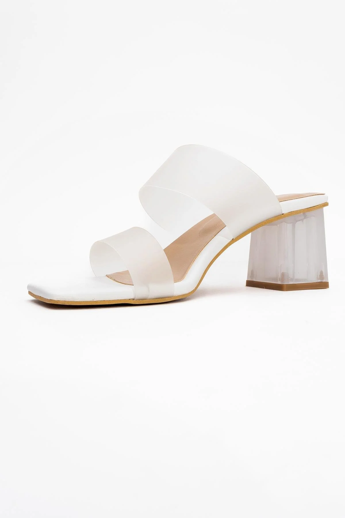 Elara White Transparent Strap Sandal (Women) - Image 4