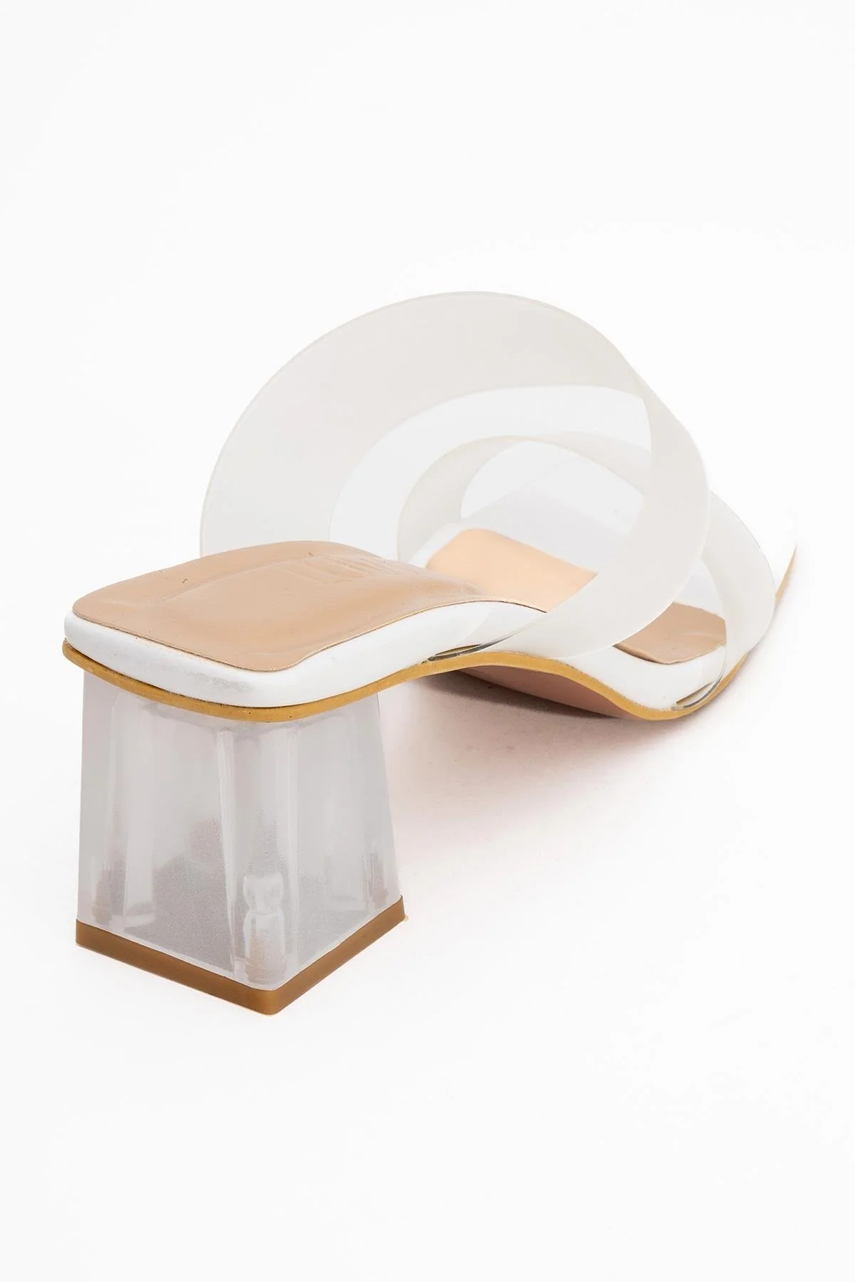 Elara White Transparent Strap Sandal (Women) - Image 5