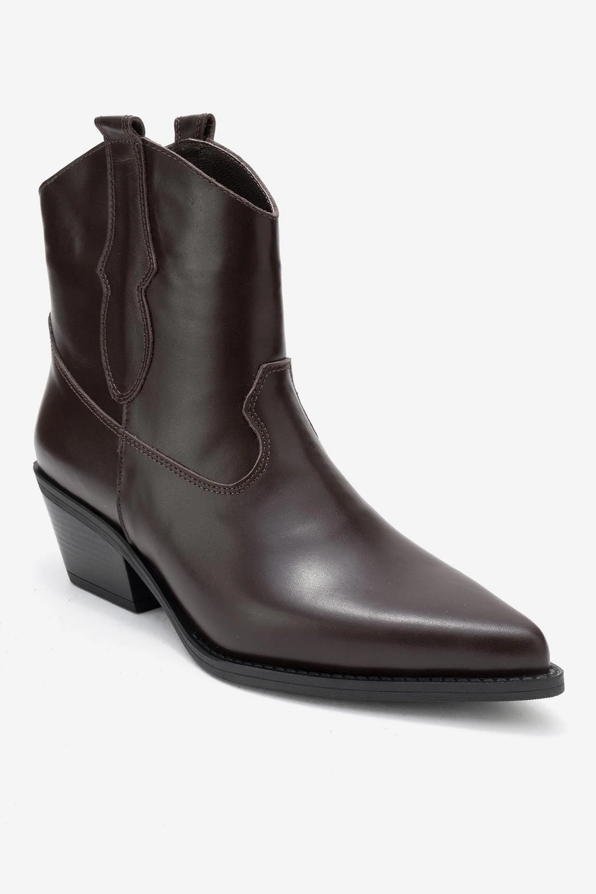 Elia - Brown Genuine Leather Western Boot (Women) - Image 3