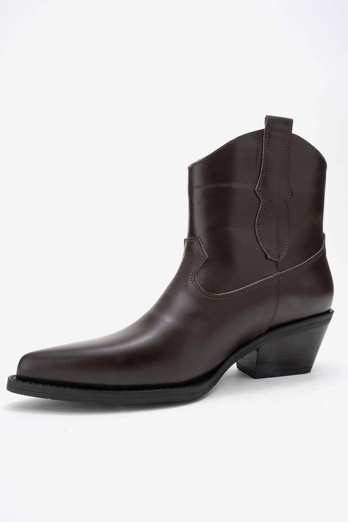 Elia - Brown Genuine Leather Western Boot (Women) - Image 4