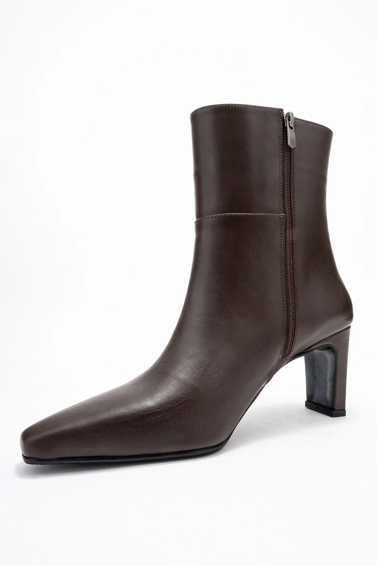 Kyoto - Cognac Genuine Leather Block Heel Boot (Women) - Image 4