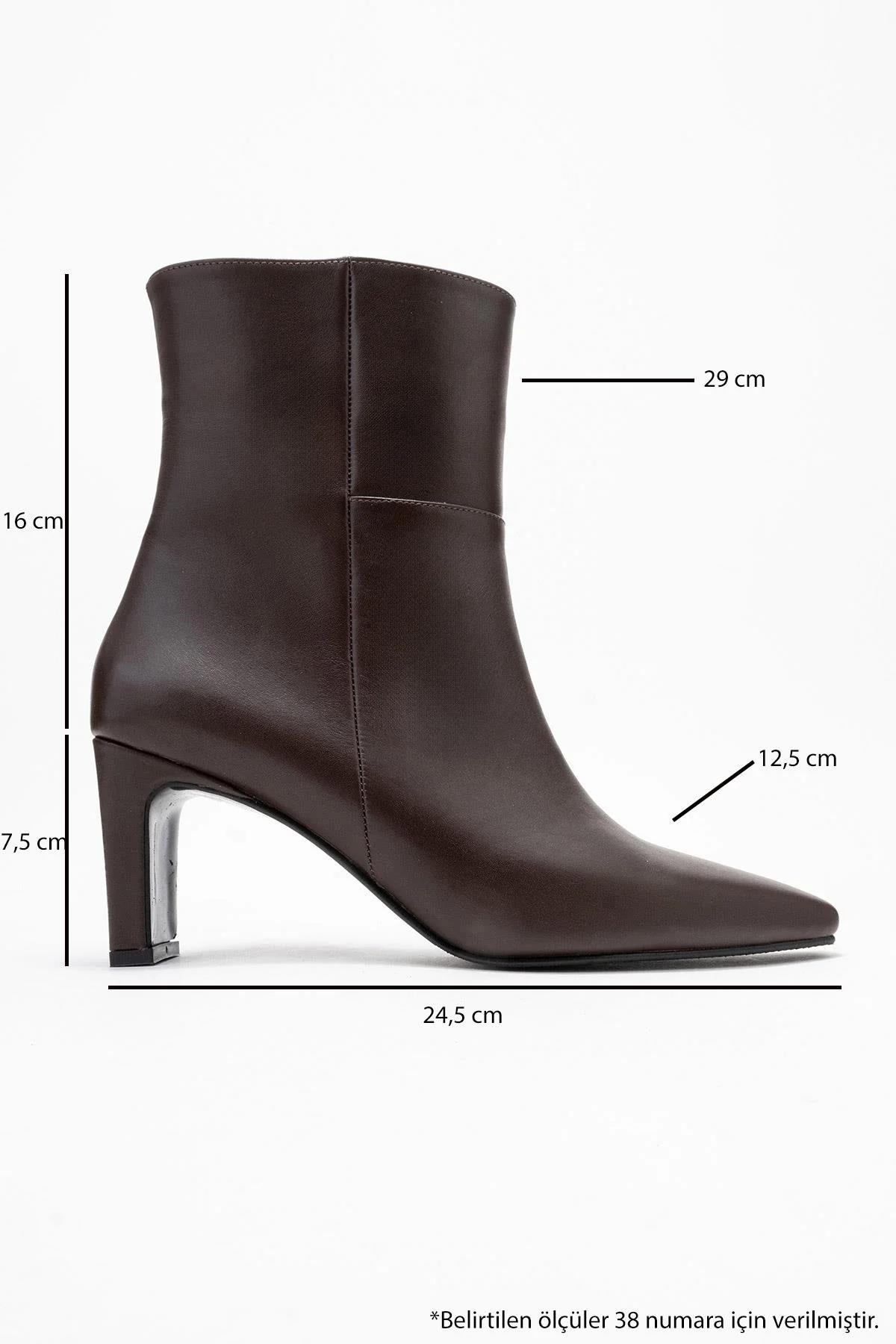 Kyoto - Cognac Genuine Leather Block Heel Boot (Women) - Image 6