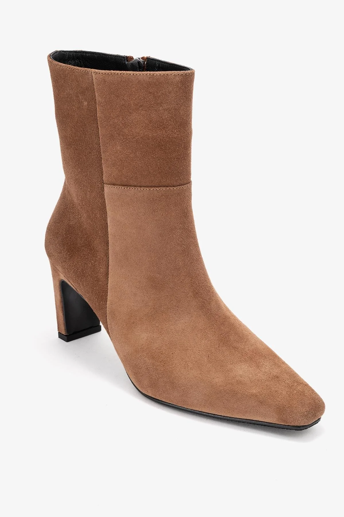 Kyoto - Taupe Genuine Leather Block Heel Boot (Women) - Image 3