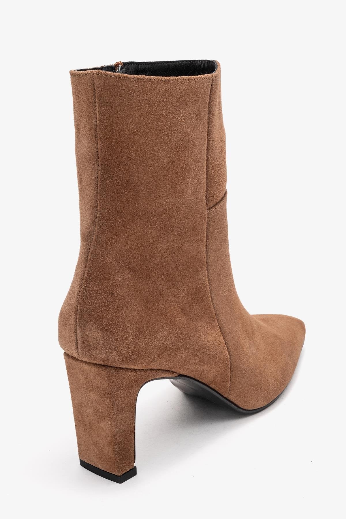 Kyoto - Taupe Genuine Leather Block Heel Boot (Women) - Image 5