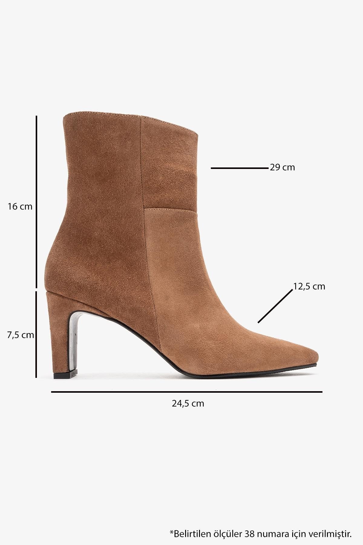 Kyoto - Taupe Genuine Leather Block Heel Boot (Women) - Image 6