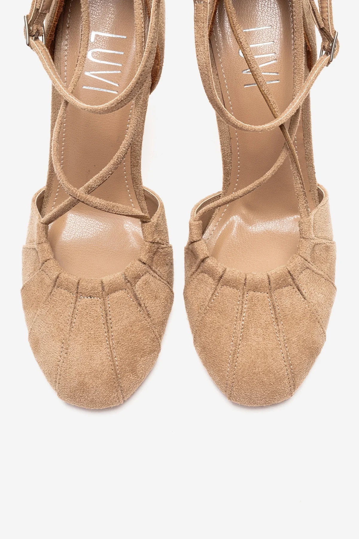 ELIZA - Beige Genuine Leather Stiletto Pump (Women) - Image 2