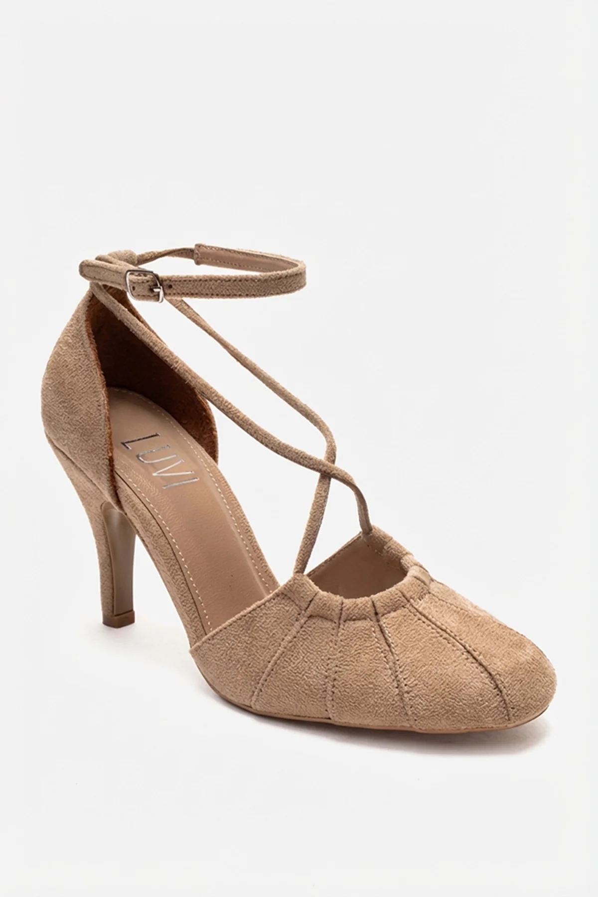 ELIZA - Beige Genuine Leather Stiletto Pump (Women) - Image 3