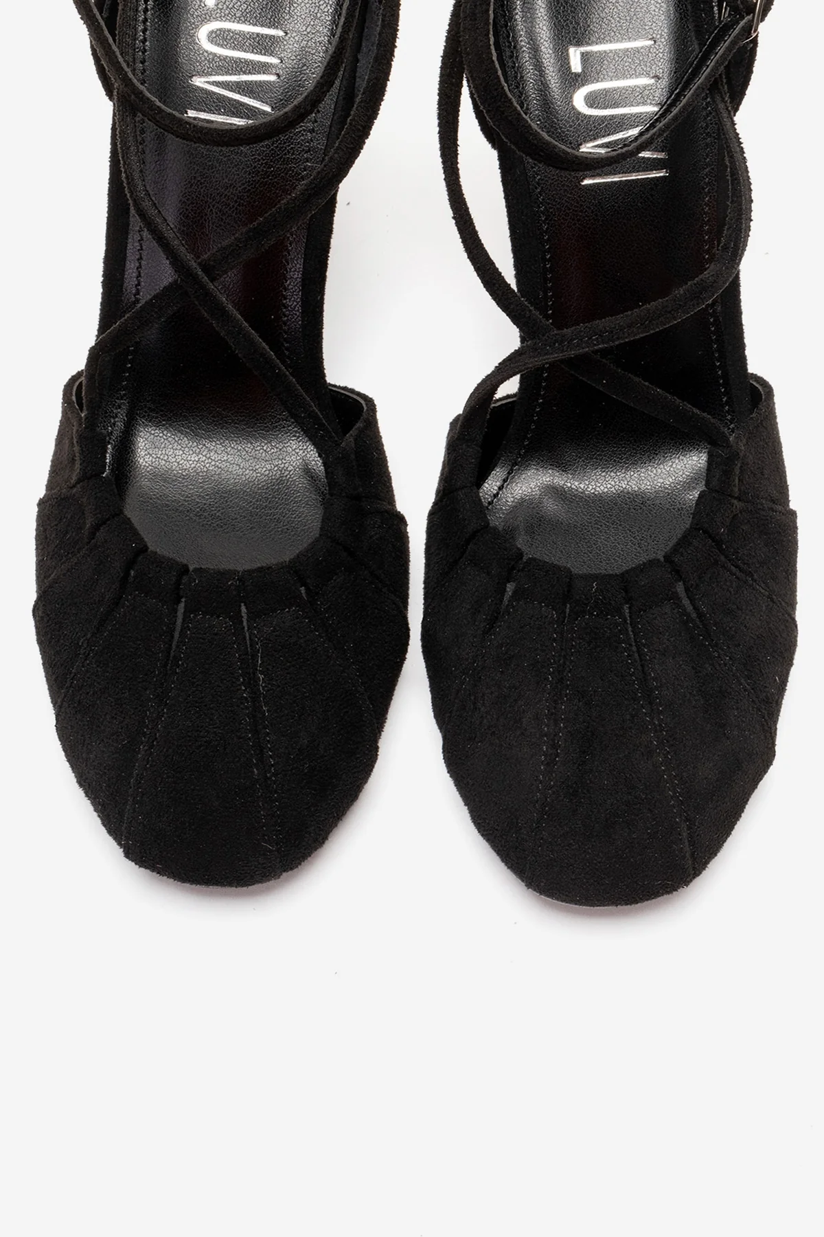 ELIZA - Black Suede Stiletto Pump (Women) - Image 2