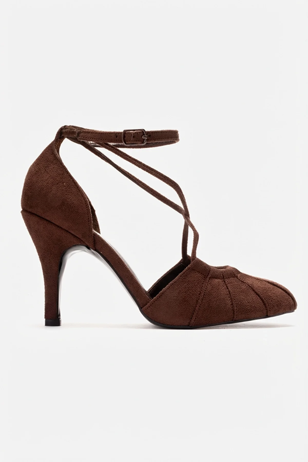 ELIZA - Brown Suede Stiletto Pump (Women) - Image 6