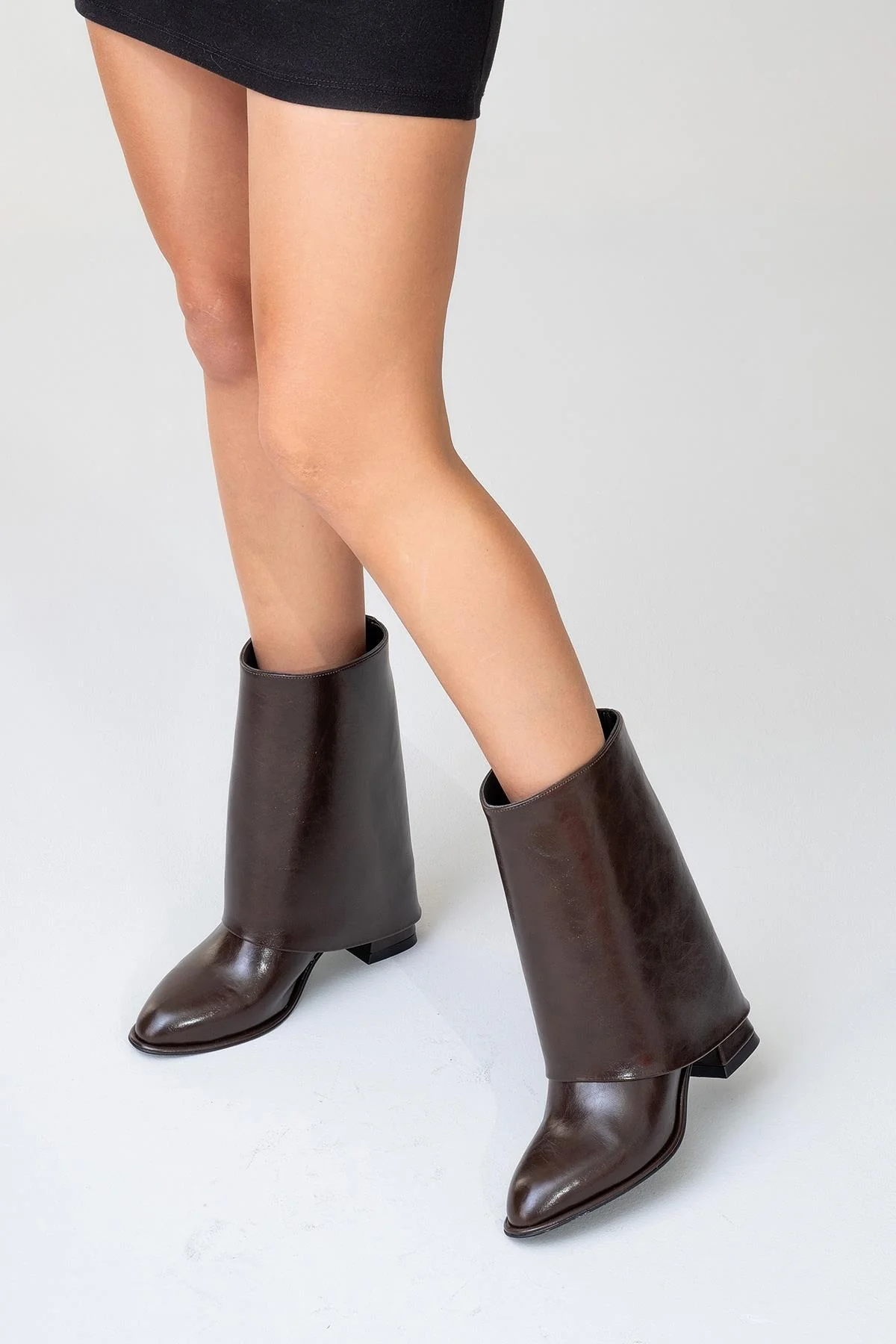 Ellas Brown Chunky Heel Boot (Women) - Image 5