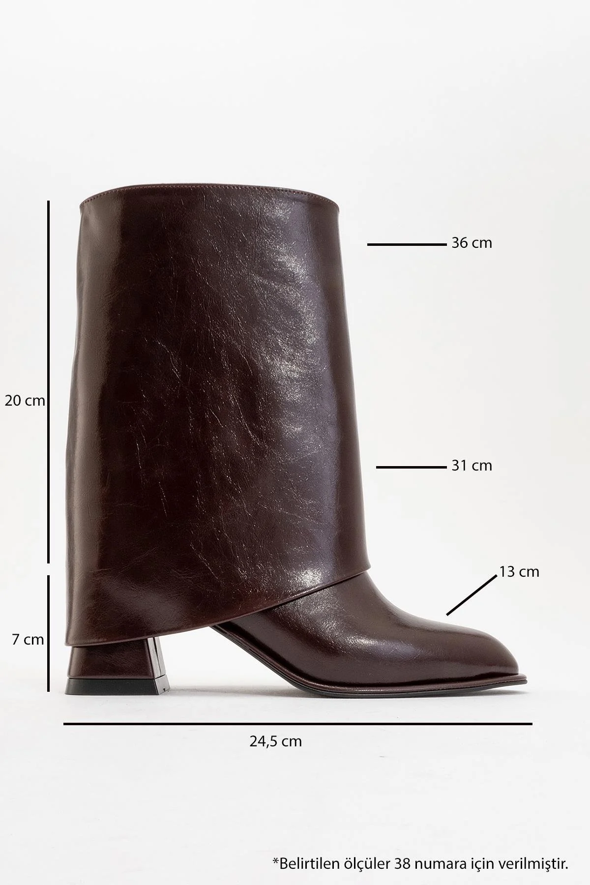 Ellas Burgundy Chunky Heel Boot (Women) - Image 4