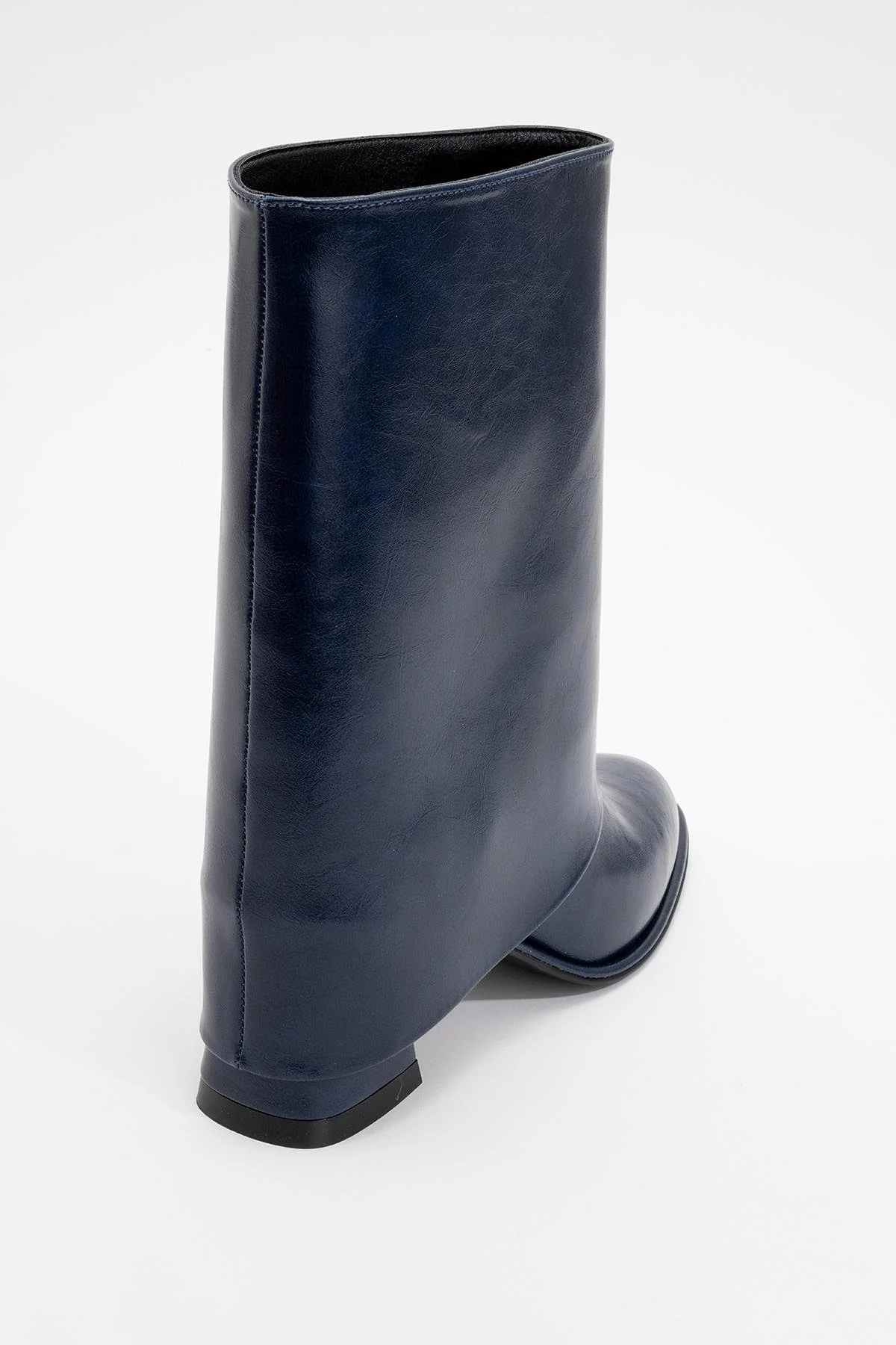 Ellas Navy Chunky Heel Boot (Women) - Image 4