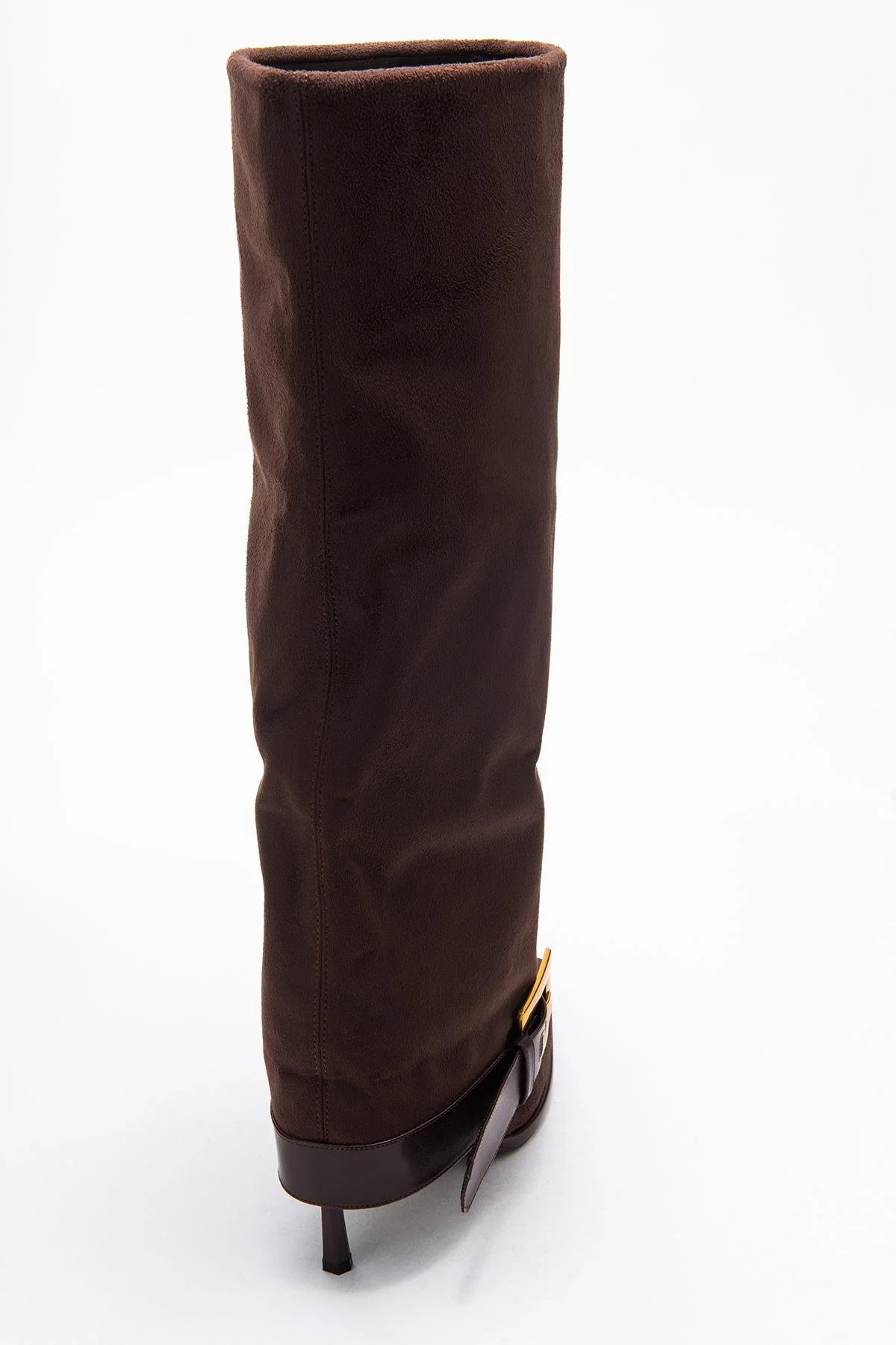 Elva - Brown Buckle Stiletto Boot (Women) - Image 6