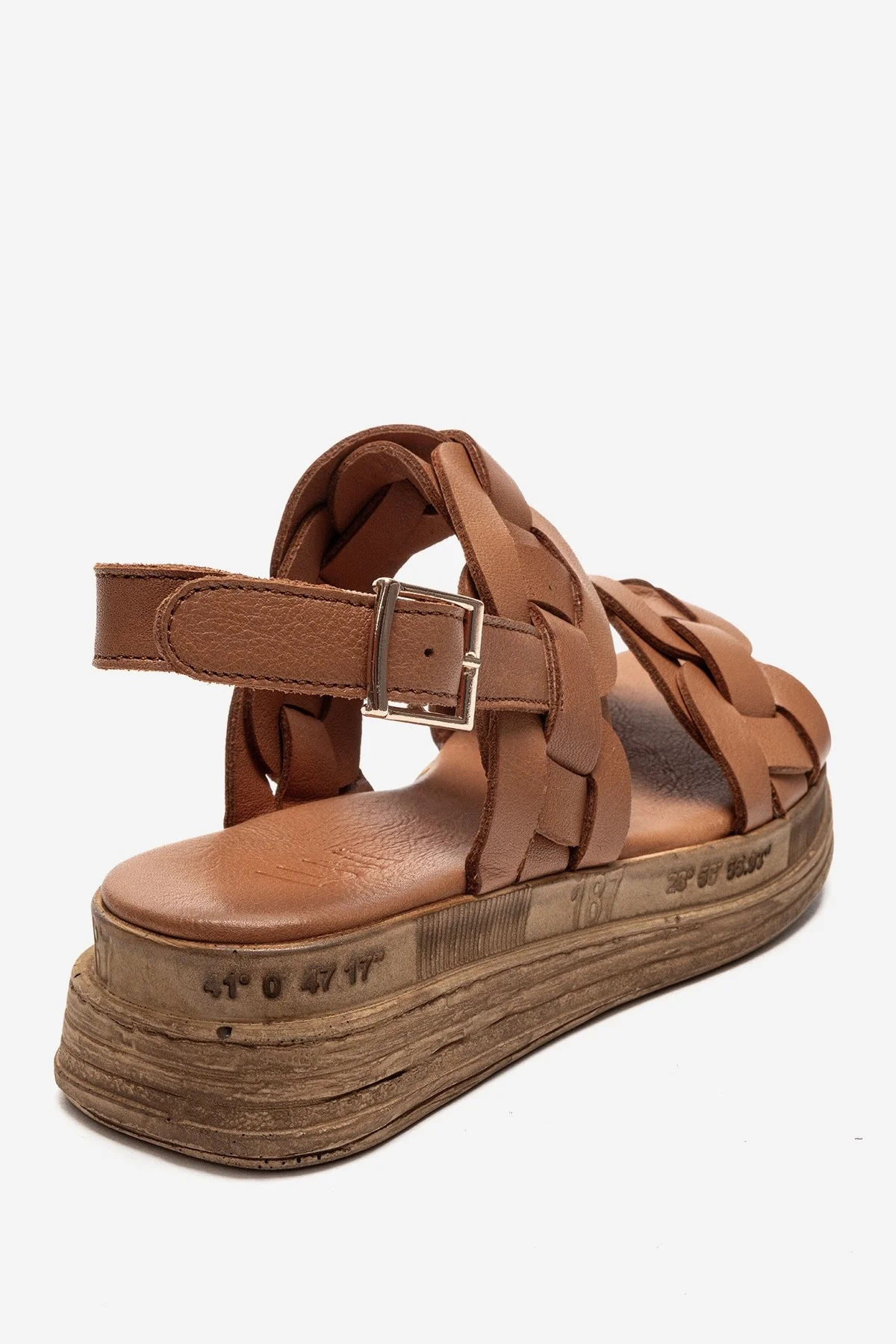 ELVORO - Camel Genuine Leather Sandal (Women) - Image 5