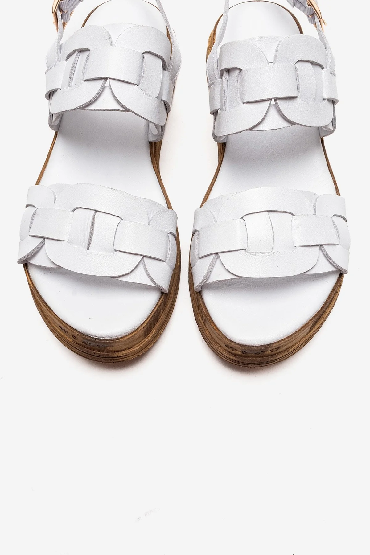 ELVORO - White Genuine Leather Sandal (Women) - Image 2
