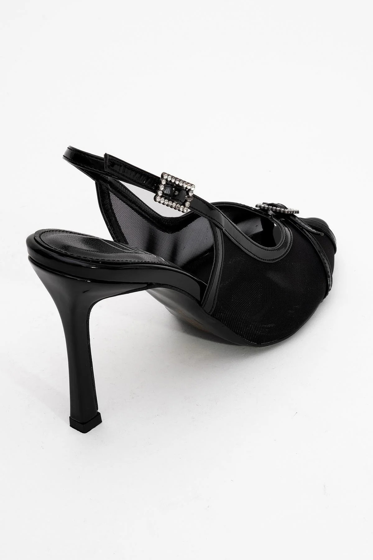 Elyse - Black High-Heel Evening Shoe (Women) - Image 5